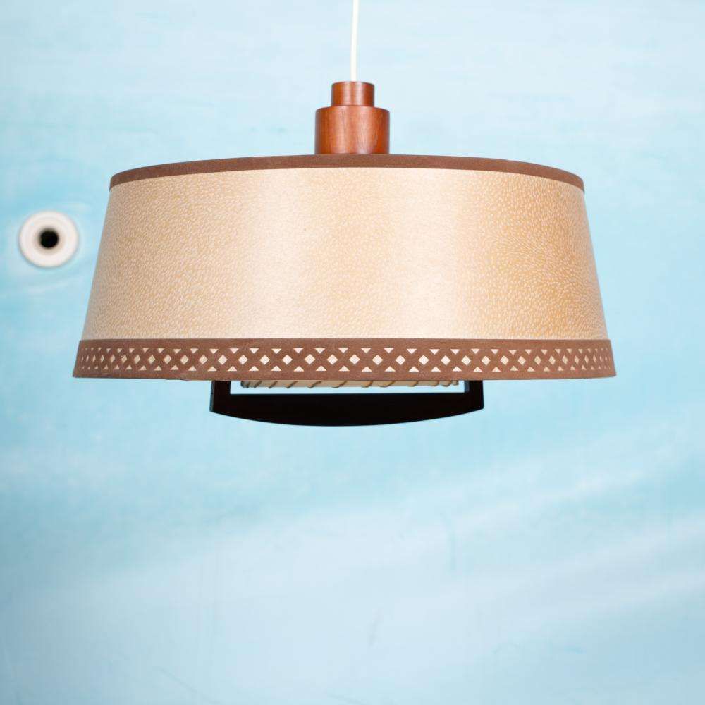 Japandi Hanglamp Jaren '70 Vintage Minimalistisch Boho Pendant photo for sale