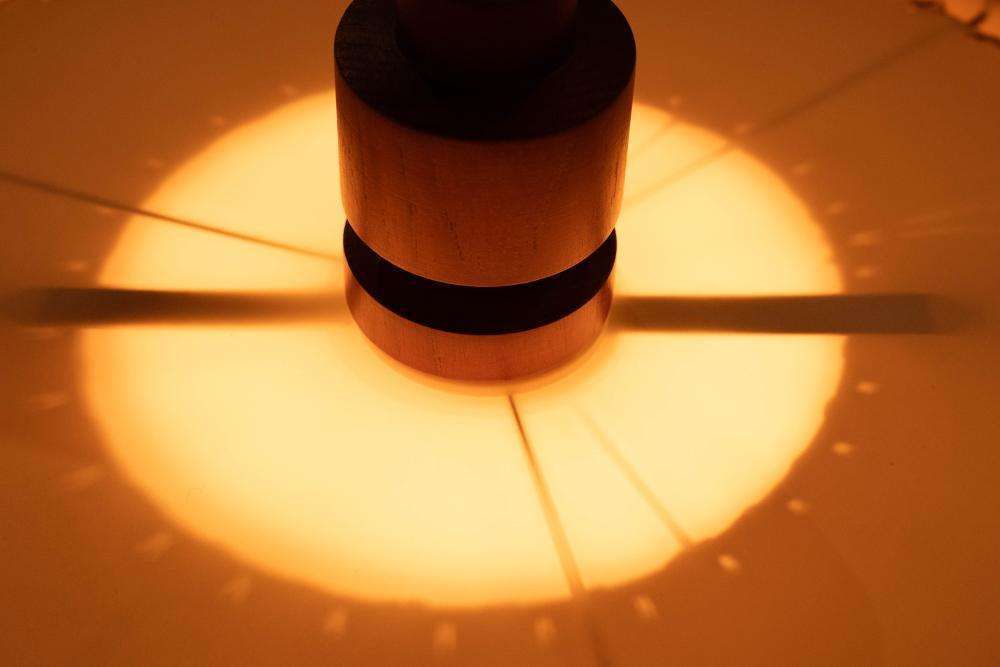 photo vintage Japandi Hanging Lamp 70s Vintage Minimalist Boho Pendant