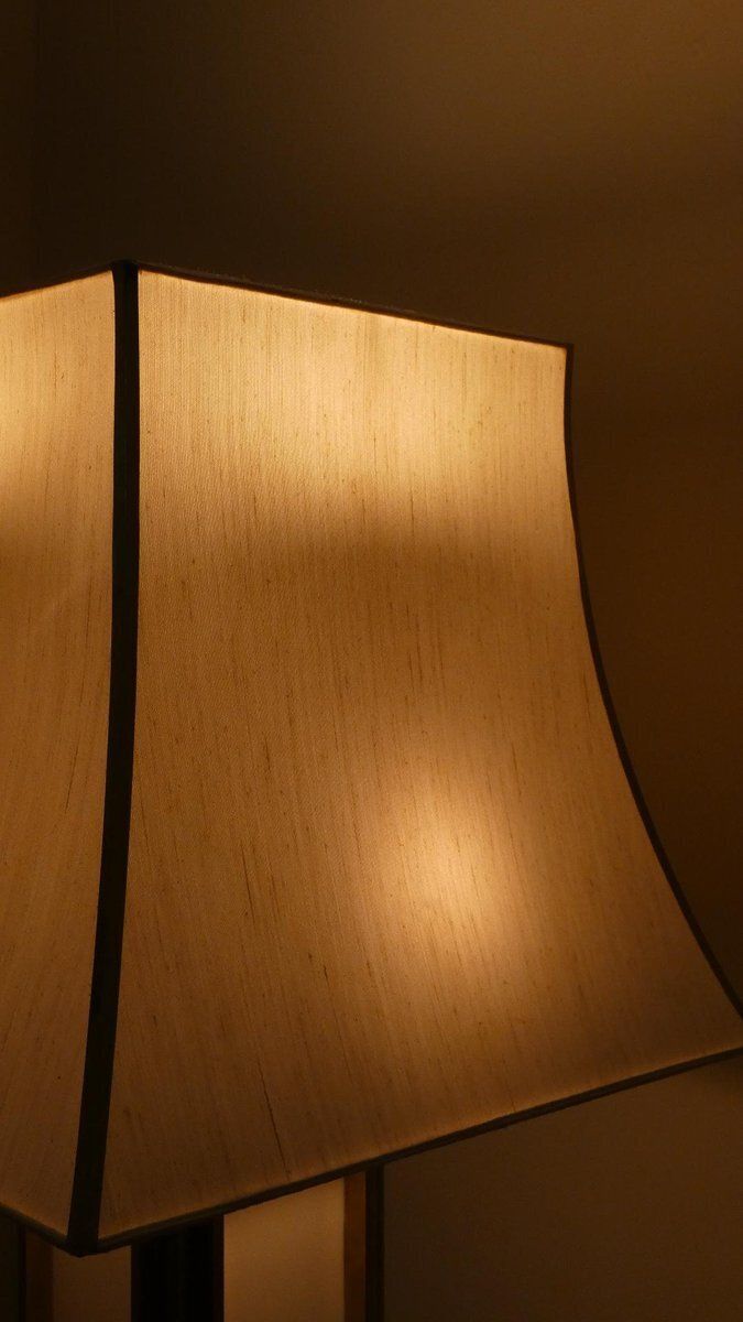 photo furniture Brass, Steel, And Acrylic Glass Table Lamp, Italy, 1970s