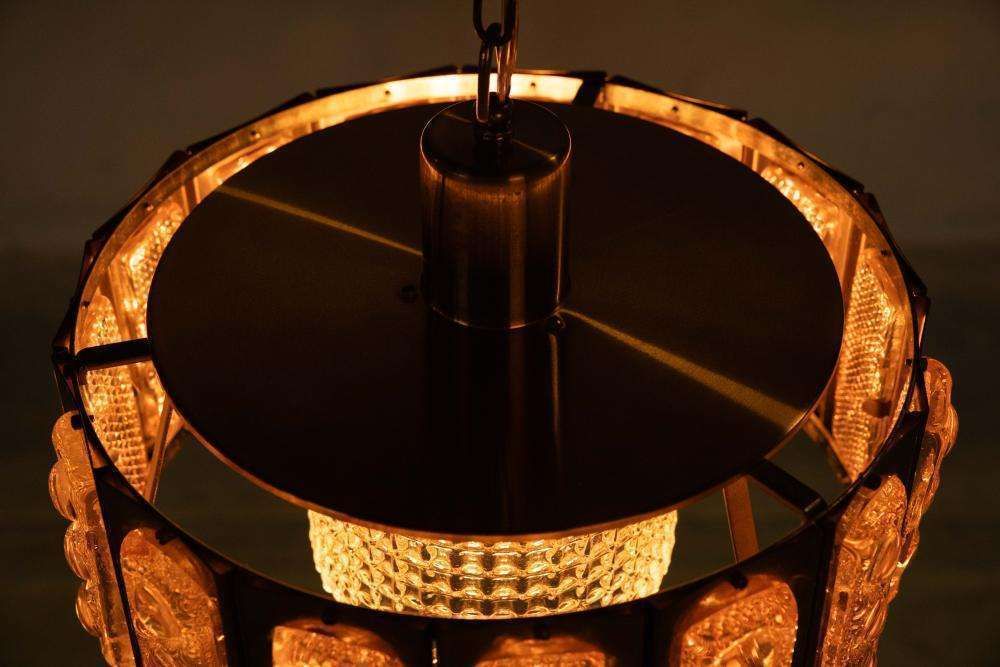 photo buy Vintage Glazen Hanglamp, Deens Design, Mid Century