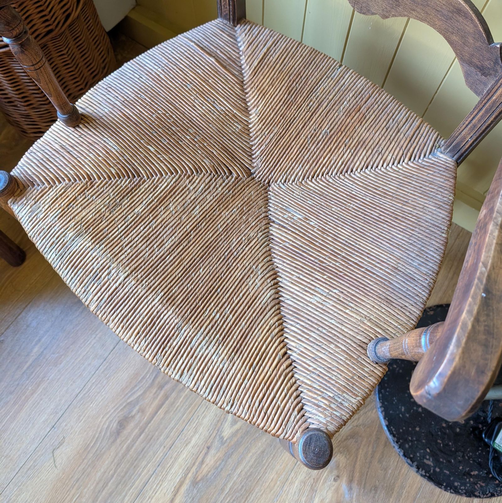 Antique French County Ladder Back Armchair photo Furniture