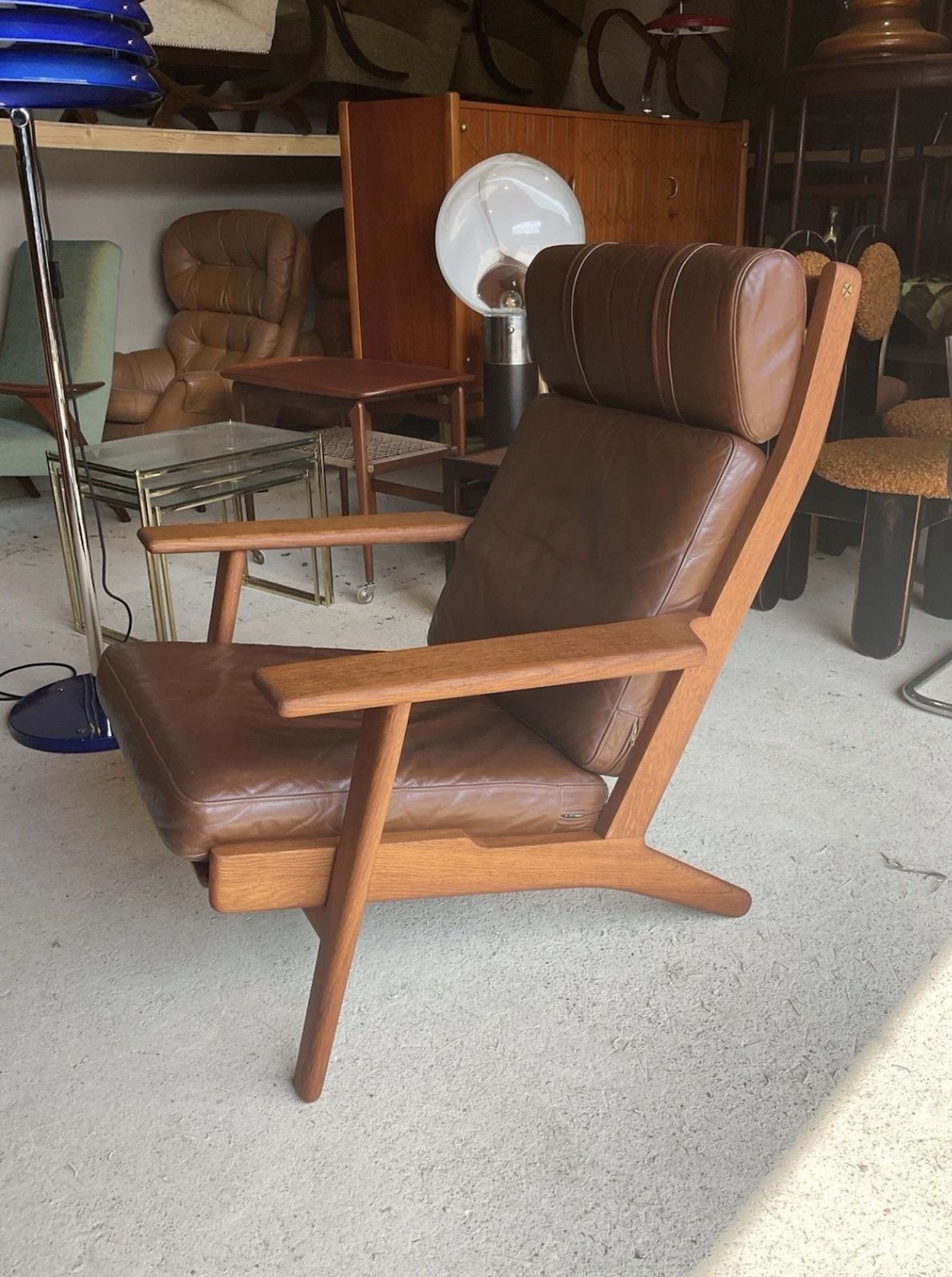 Hans Wegner Ge290 Teak High Backed Armchair For Getama Of Denmark Mid Century photo 2145.0