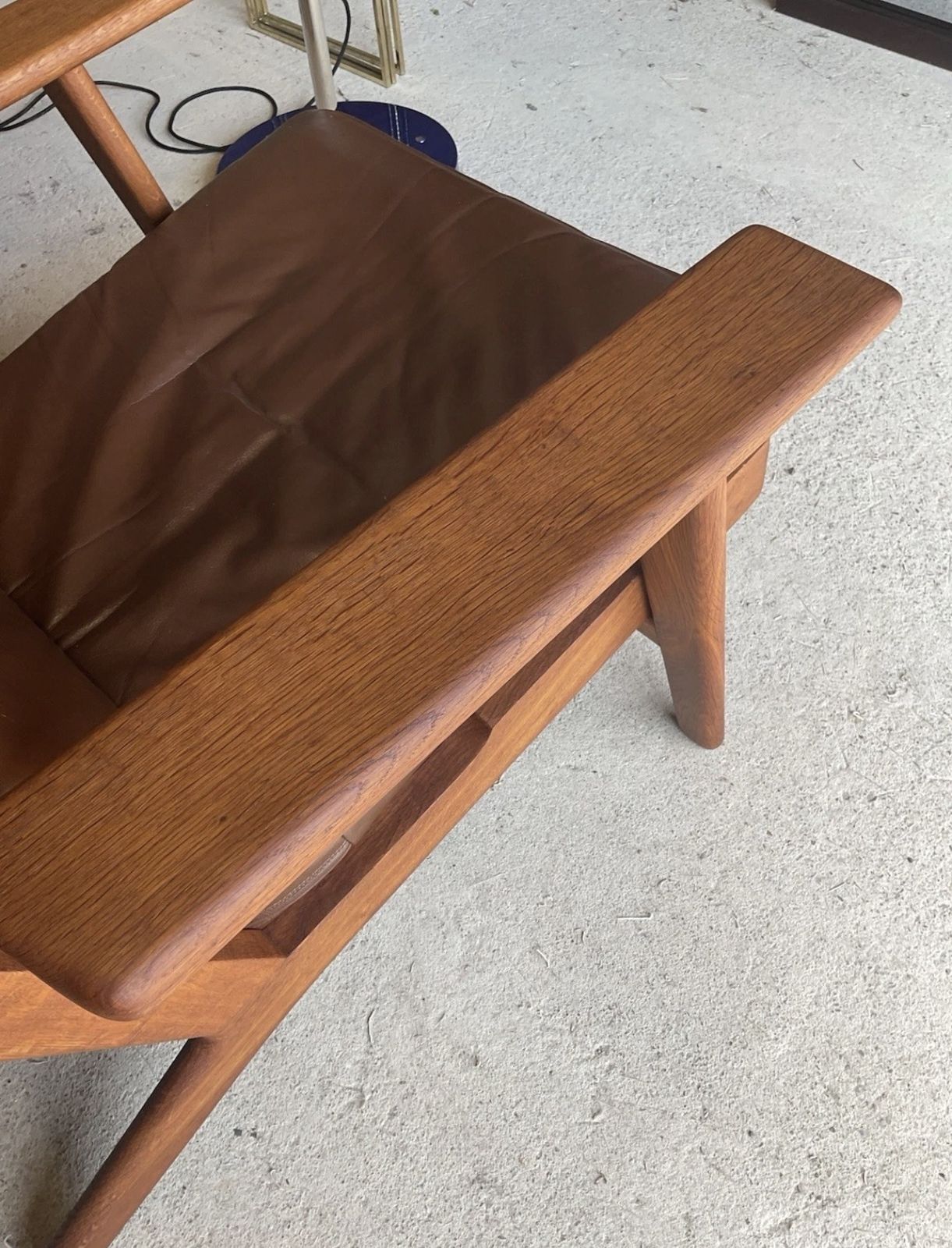 photo for sale Hans Wegner Ge290 Teak High Backed Armchair For Getama Of Denmark Mid Century
