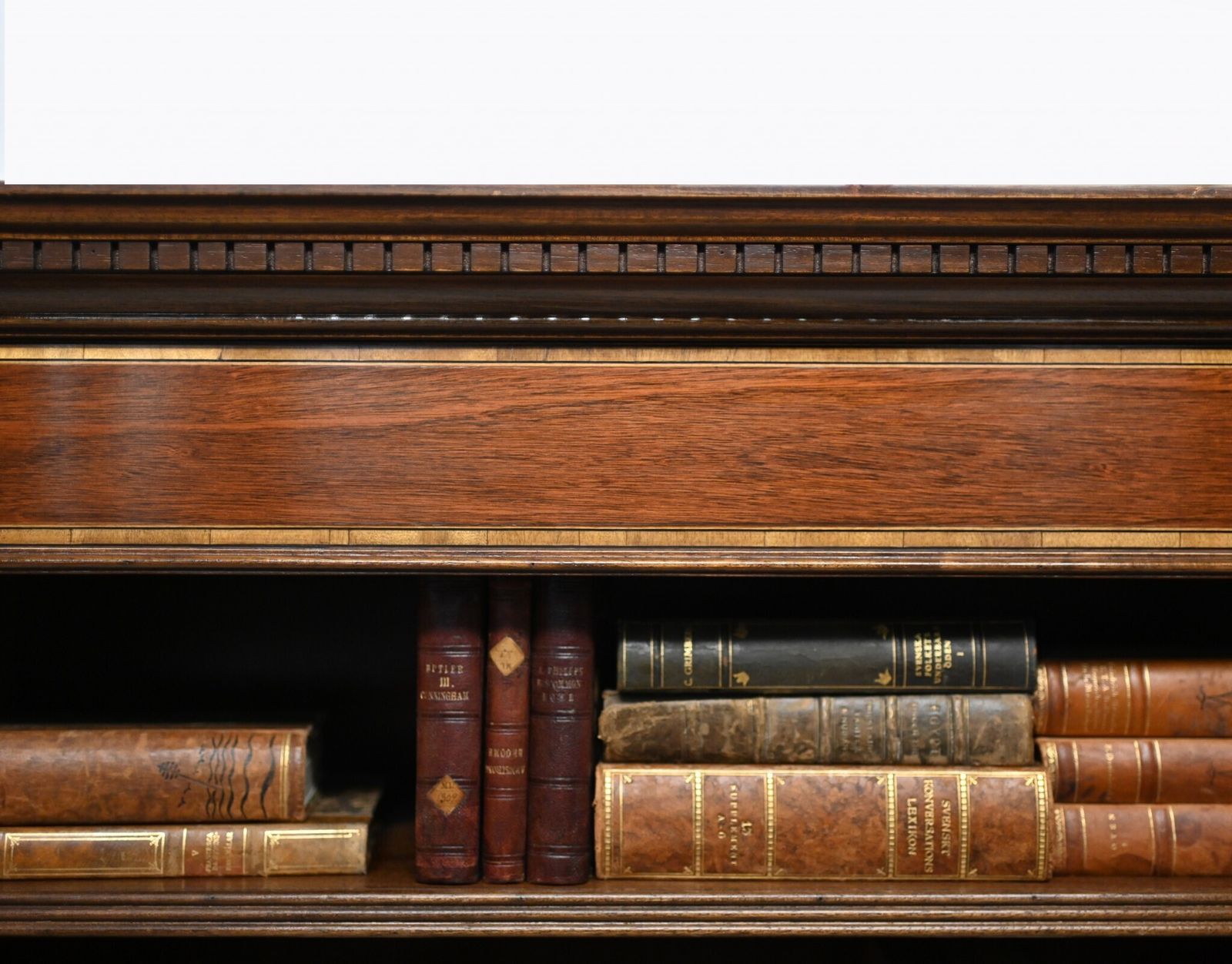 Pair Mahogany Bookcases Open Front Sheraton Bespoke. photo 1850.0