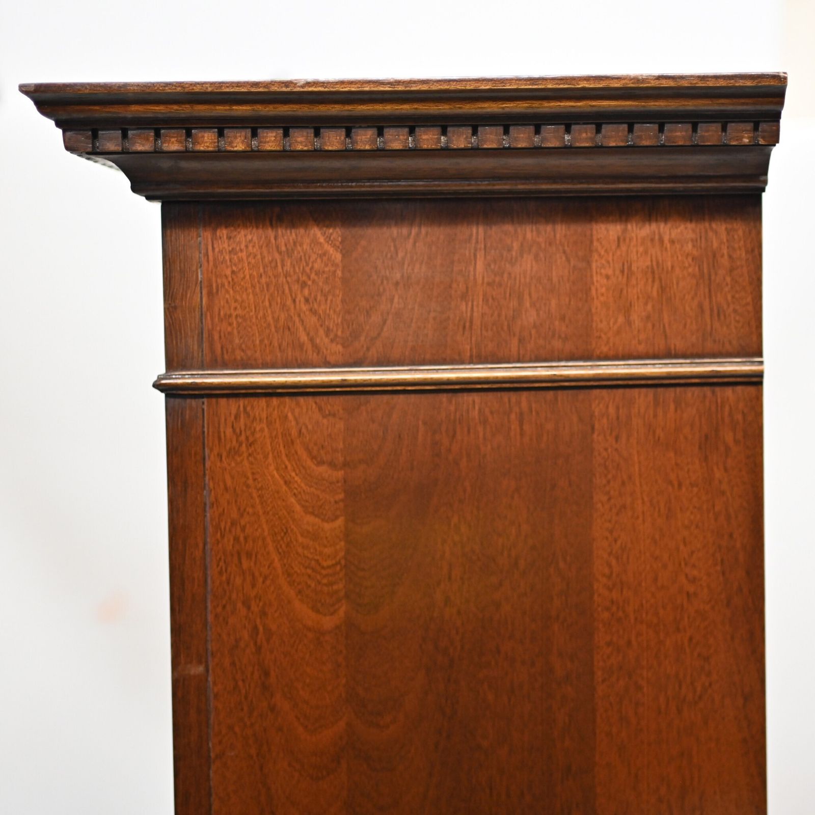 Pair Mahogany Bookcases Open Front Sheraton Bespoke. photo vintage