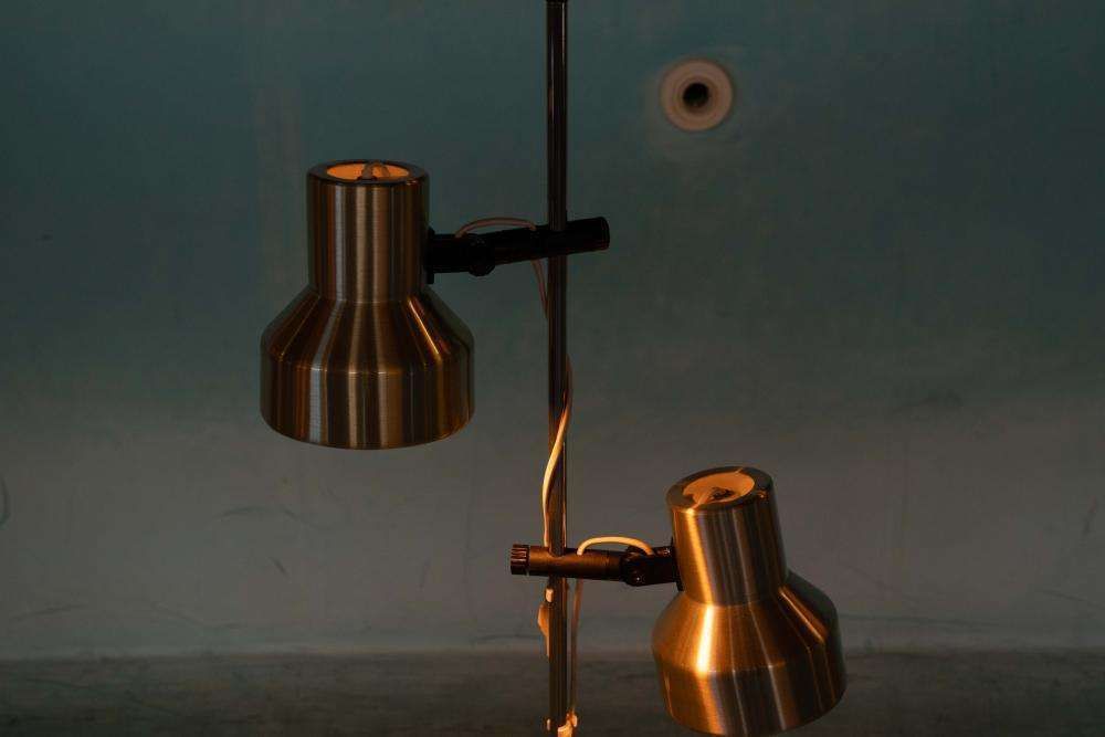 photo vinterior Belid Scandinavian Vloerlamp Met Verstelbare Spots, Ca. Jaren 1960