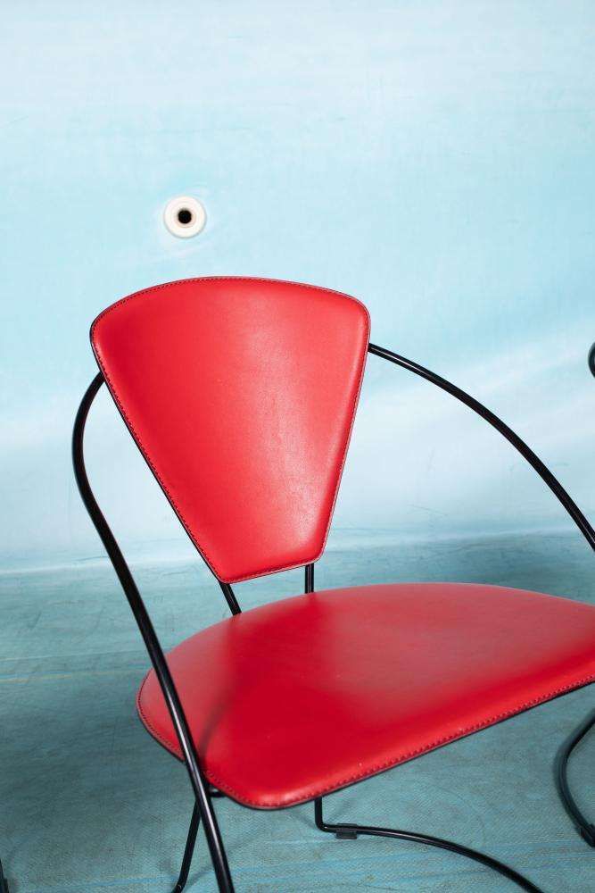 photo buy Arrben Linda Chairs Set Of 4 Italian Design 1980s