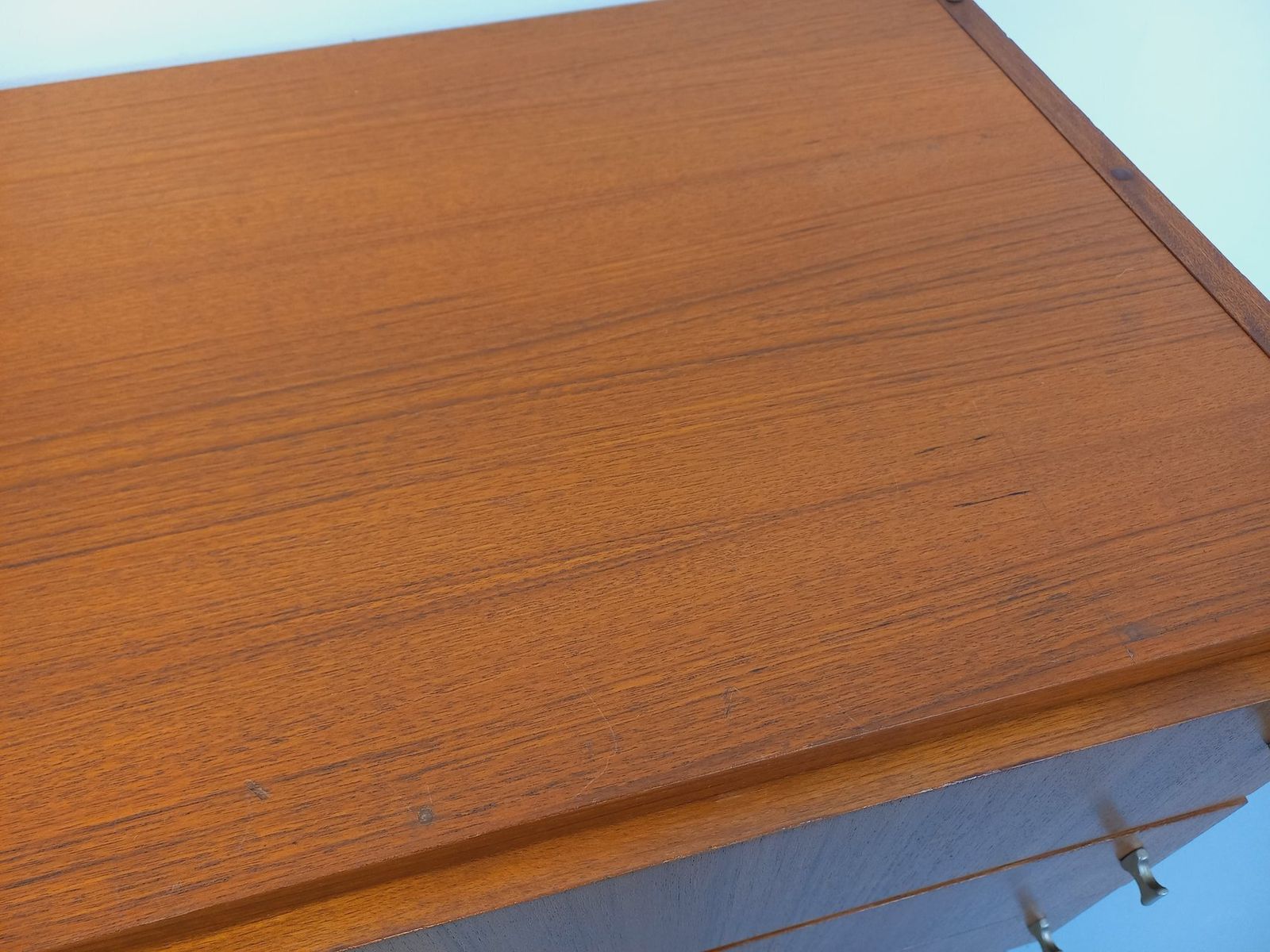 Small Modernist Sideboard By Arp Minvielle In Teak And Black Metal photo Furniture