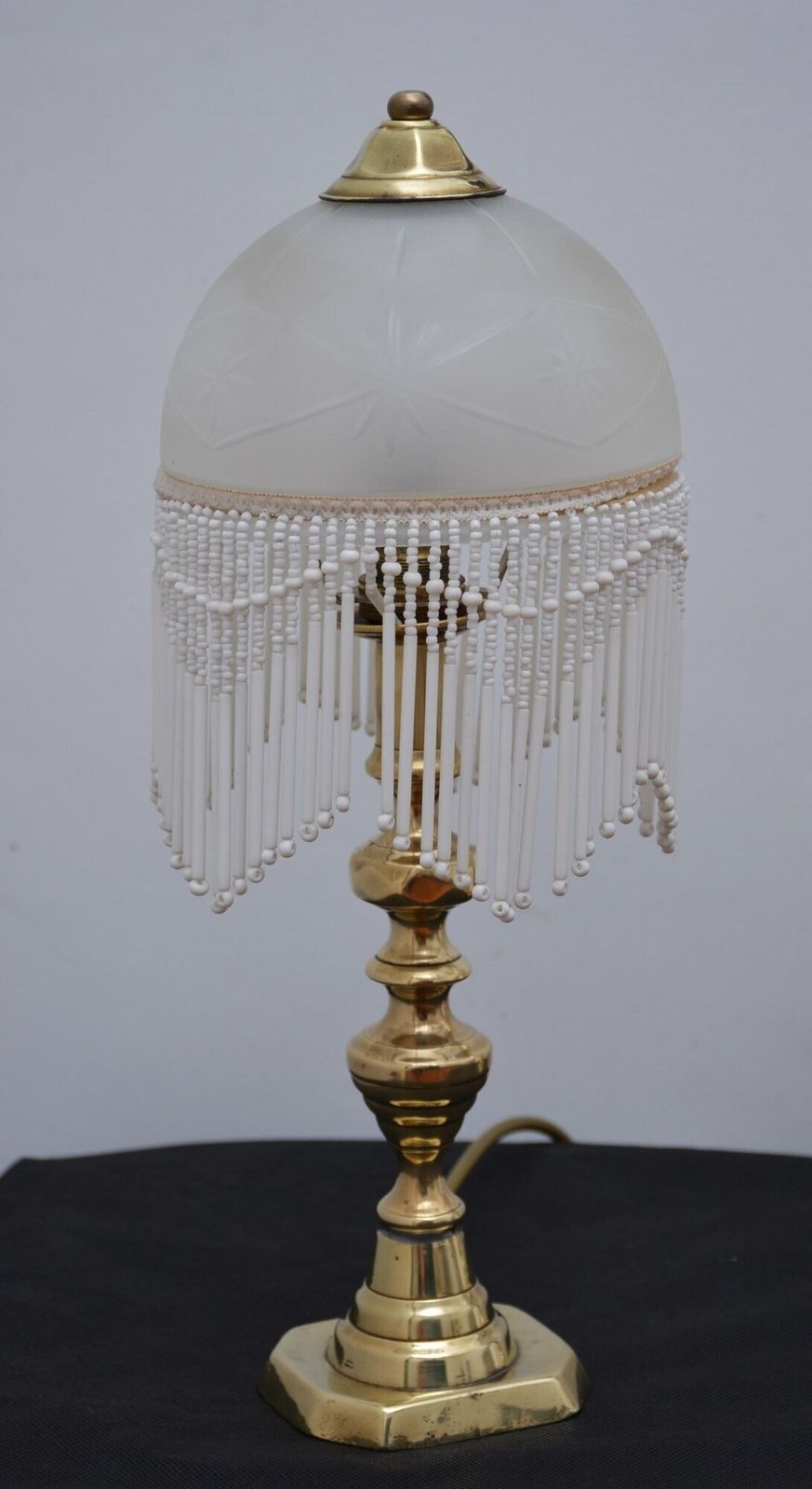 photo furniture Pair Of Victorian Table Lamps In Brass.