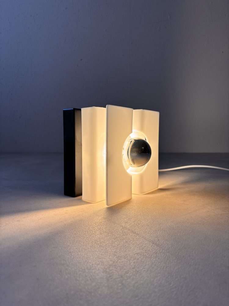 Space Age Wall Lamp Plexiglass 1970s