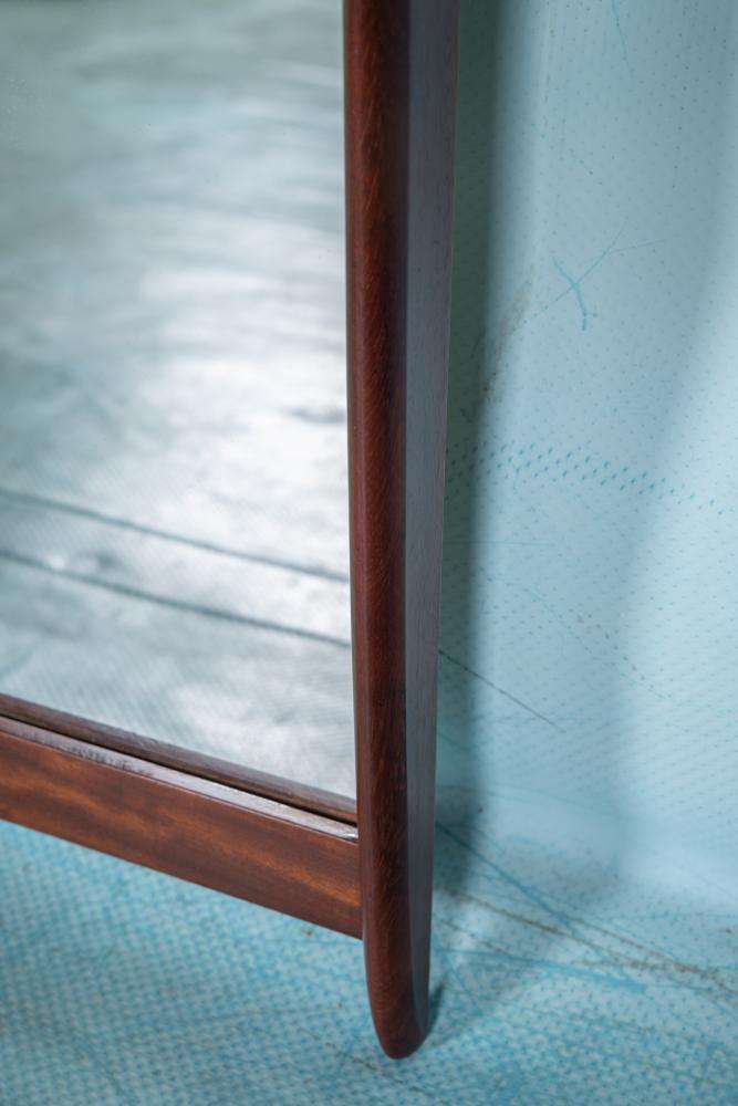 Scandinavian Teak Mirror From The Sixties photo Home Decor