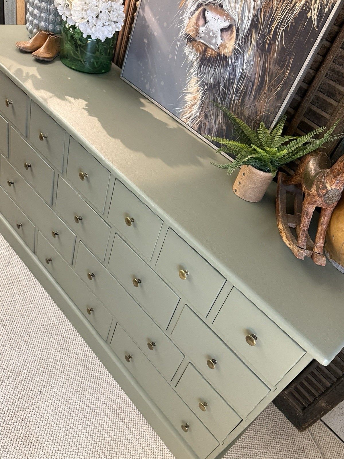 19 Drawer Merchant Chest, Chest Of Drawers, Sideboard Treron By Farrow & Ball photo vinterior