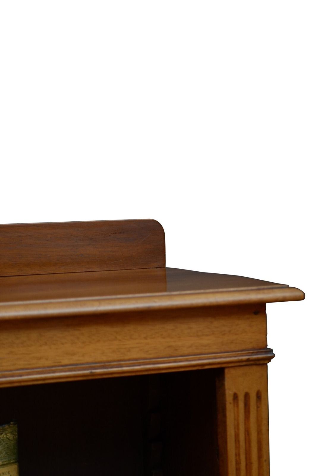 English Edwardian Walnut Open Bookcase C1900s. photo vinterior