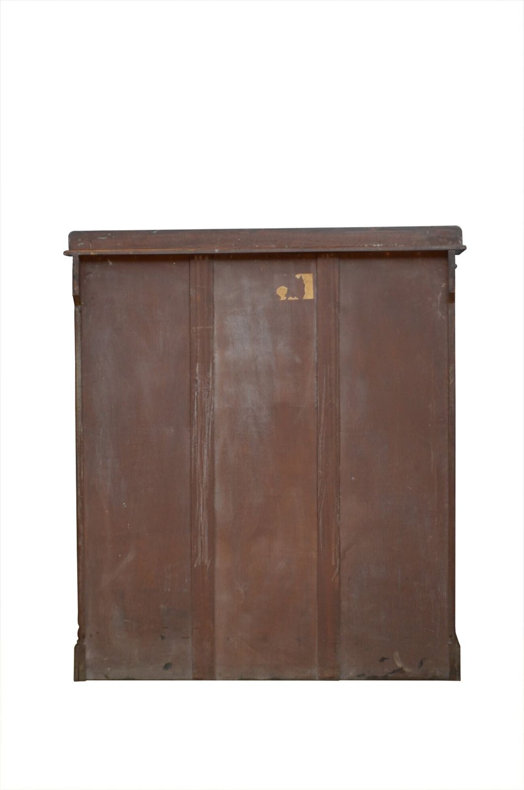 photo vintage English Edwardian Walnut Open Bookcase C1900s.