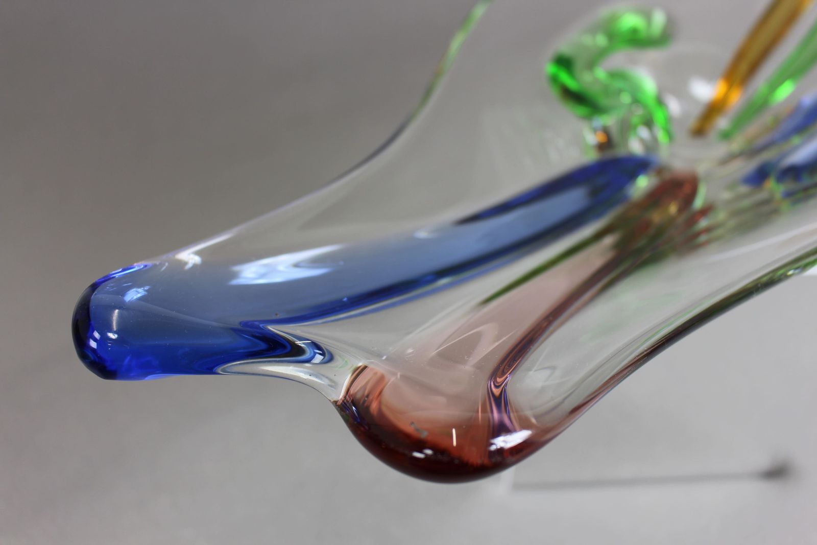 Czech Art Glass Large Rhapsody Bowl By Frantisek Zemek photo Home Decor