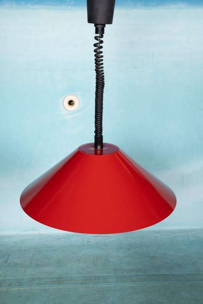 Vintage Deens Design Hanglamp, Horn Minimalist Pendant Jaren 1970 photo furniture