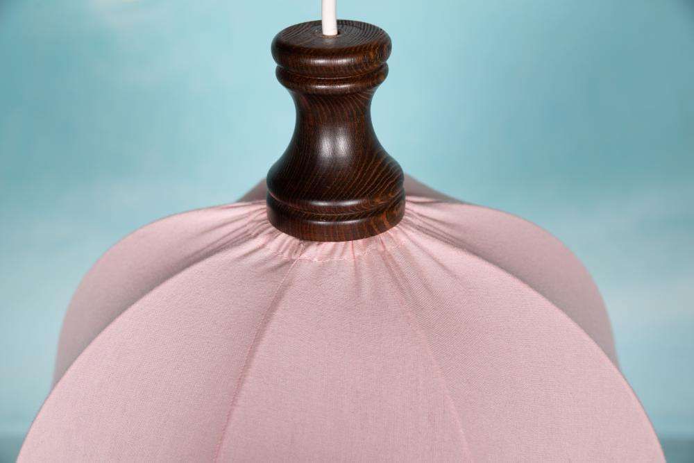 Vintage Scandinavian Tulip Pendant Lamp Pink photo 147.0