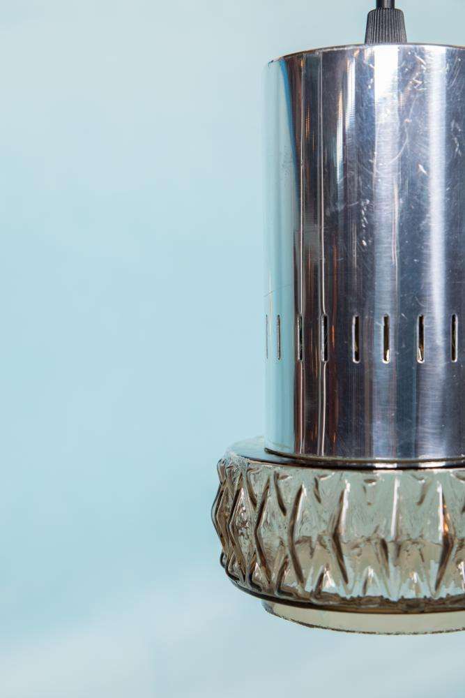 Space Age Hanglamp Glas, Mid Century Glas Jaren 60 Hanglamp photo 122.0