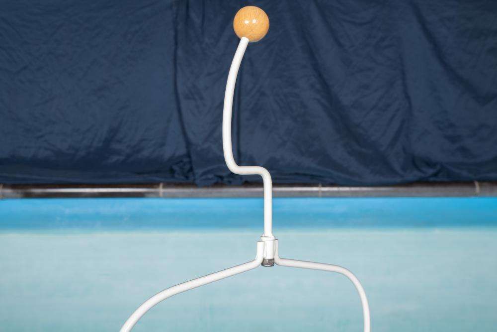 Vintage Wire Steel Clothes Rack Minimalist Ikea Häpen Valet Stand photo Furniture