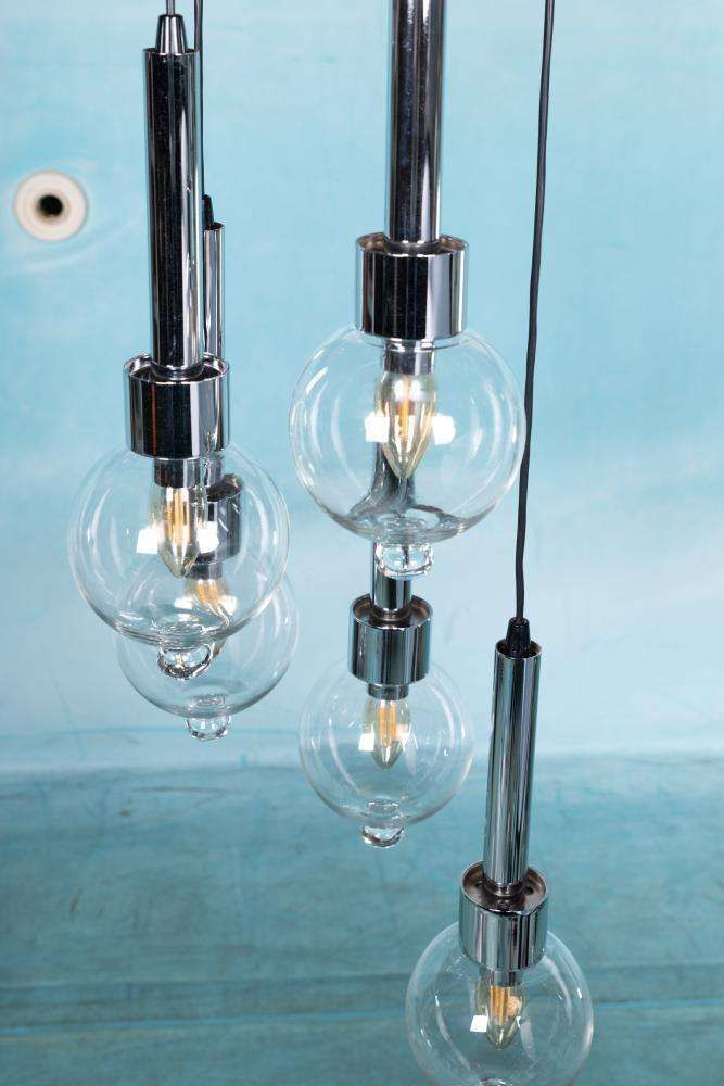 Vintage Cascade Hanglamp, Space Age Waterval Mid Century photo 638.0