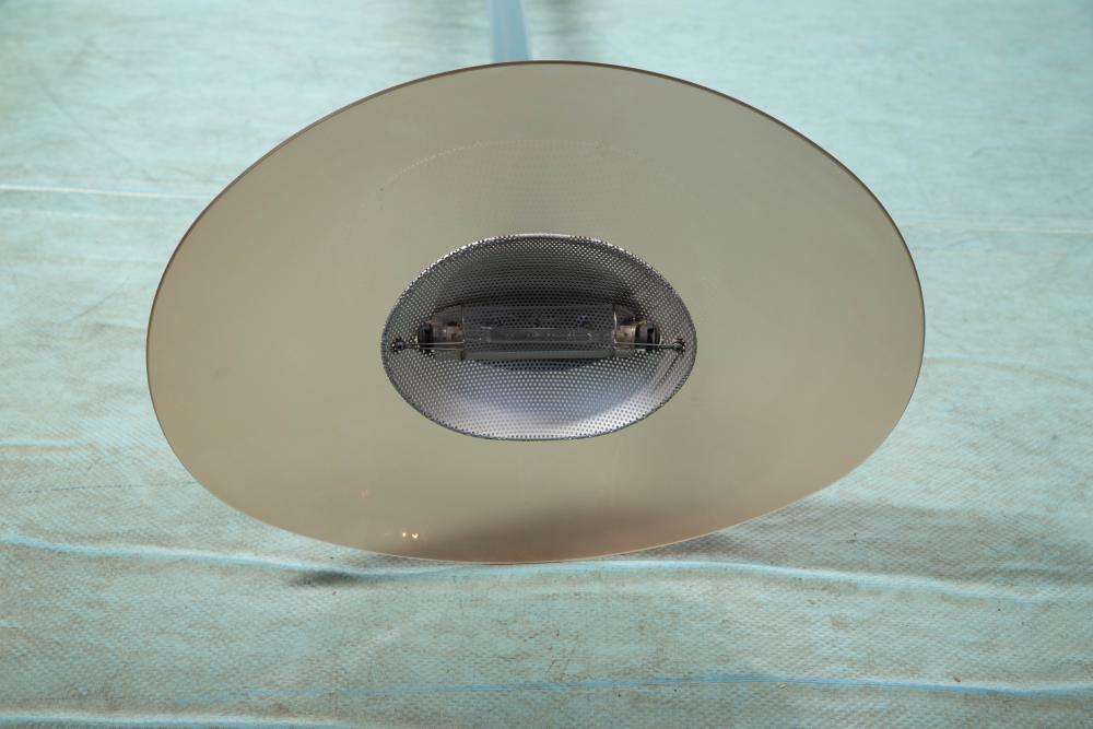 Vintage Artemide Glass Floor Lamp, Minimalist Uplight 80s photo for sale