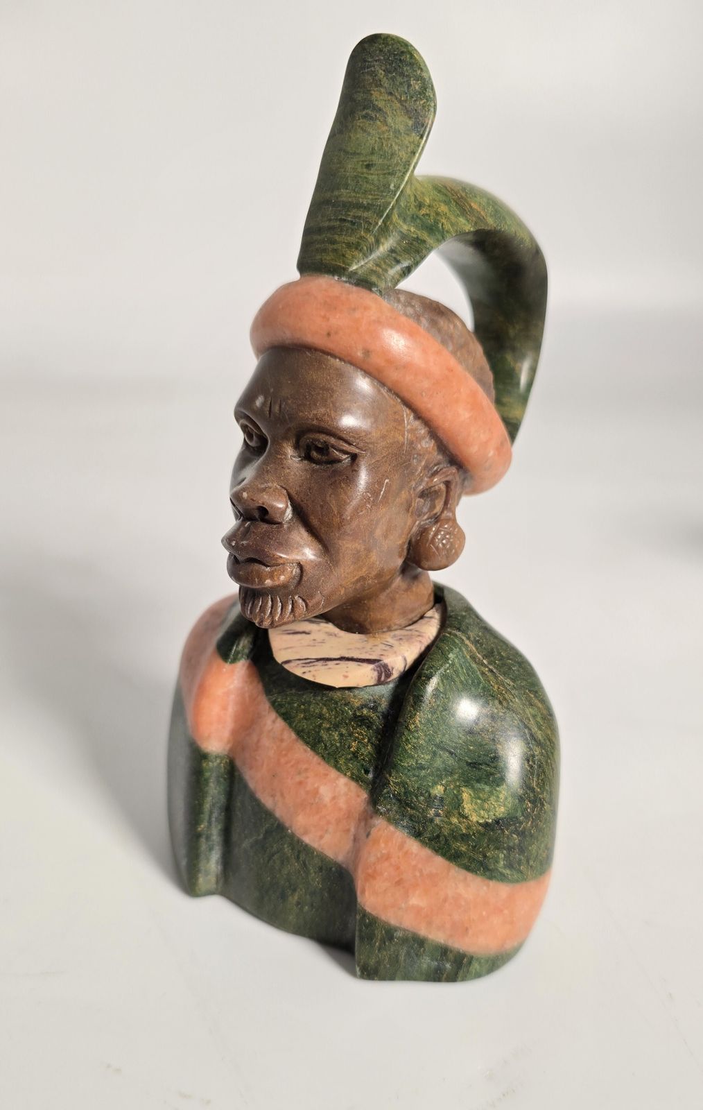 A Set Of Three African Carved Stone Portrait Busts Circa 1930 photo buy