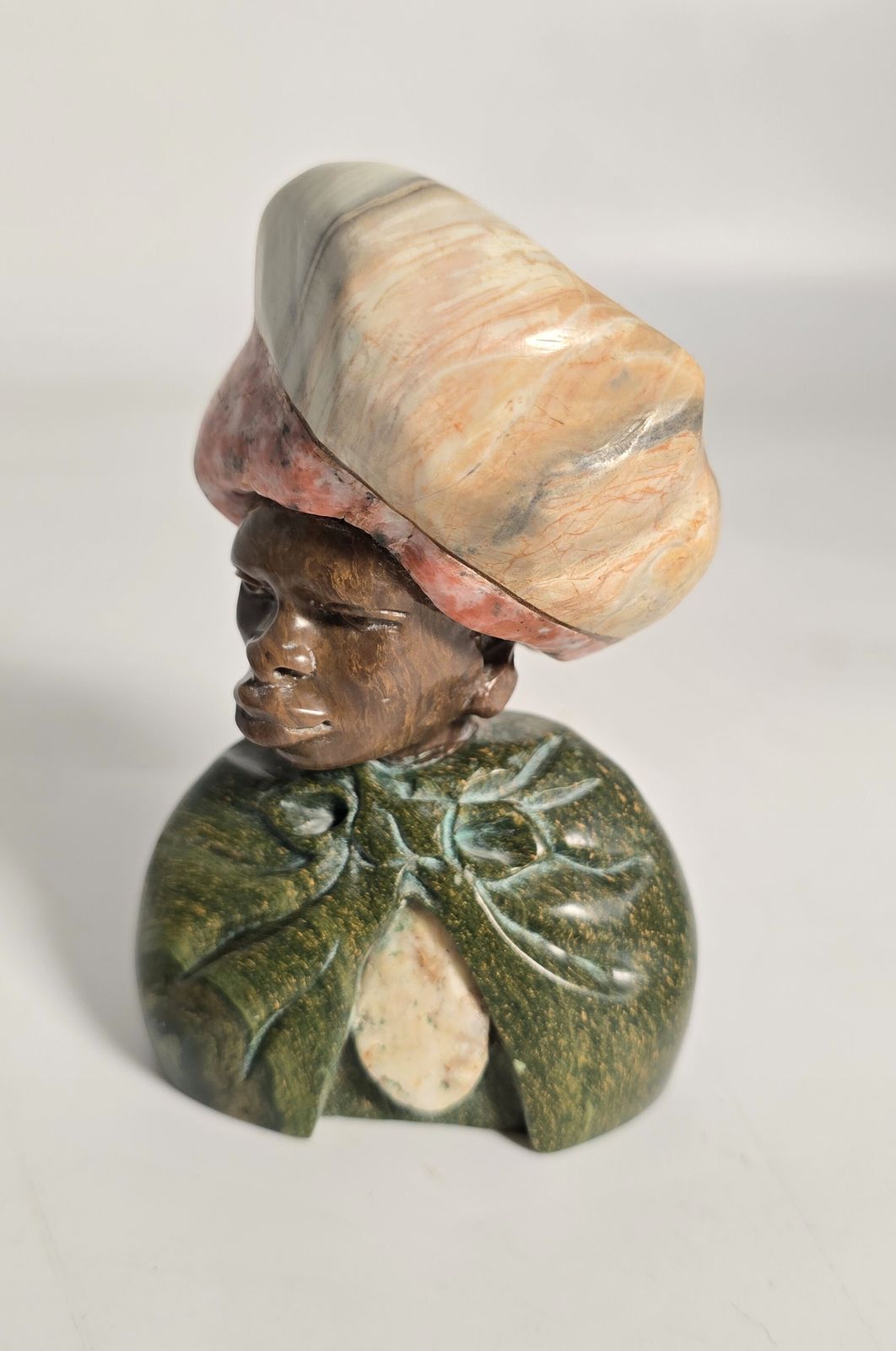 photo buy A Set Of Three African Carved Stone Portrait Busts Circa 1930