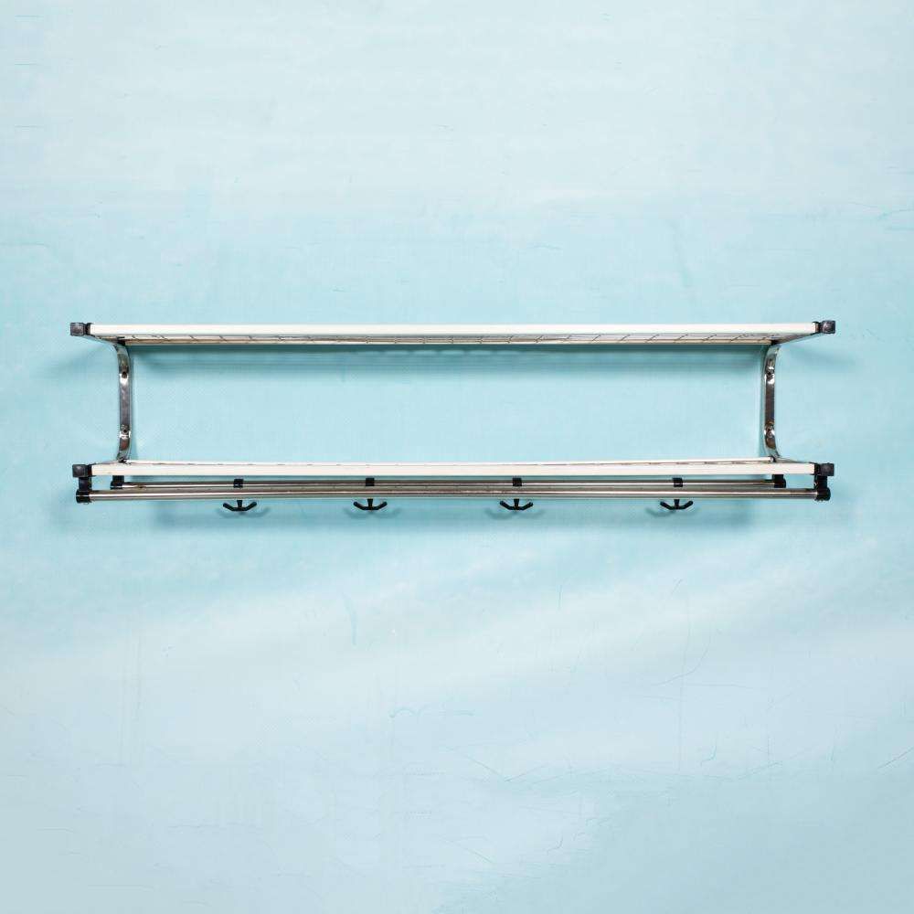 Vintage Scandinavian Tubular Frame Coat Rack From The 1960s photo furniture