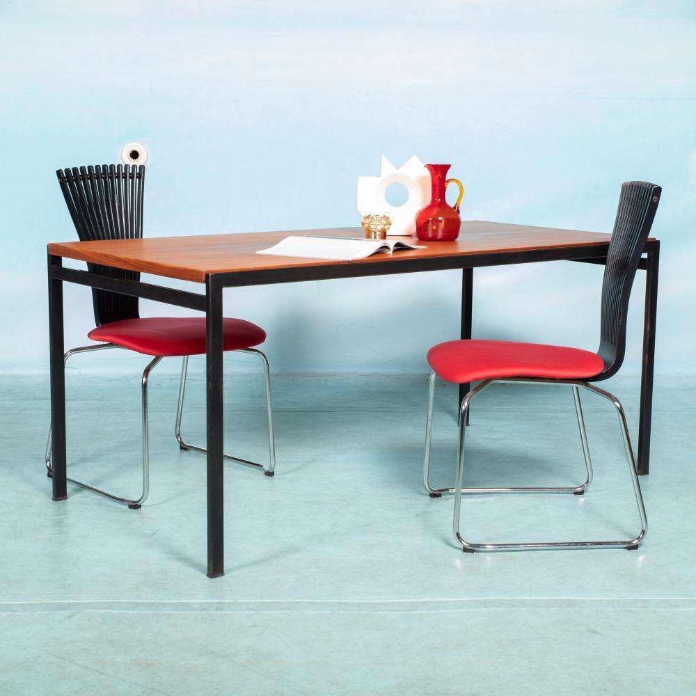 Postmodern Westnofa Totem Dining Chairs 80s Minimalist photo furniture