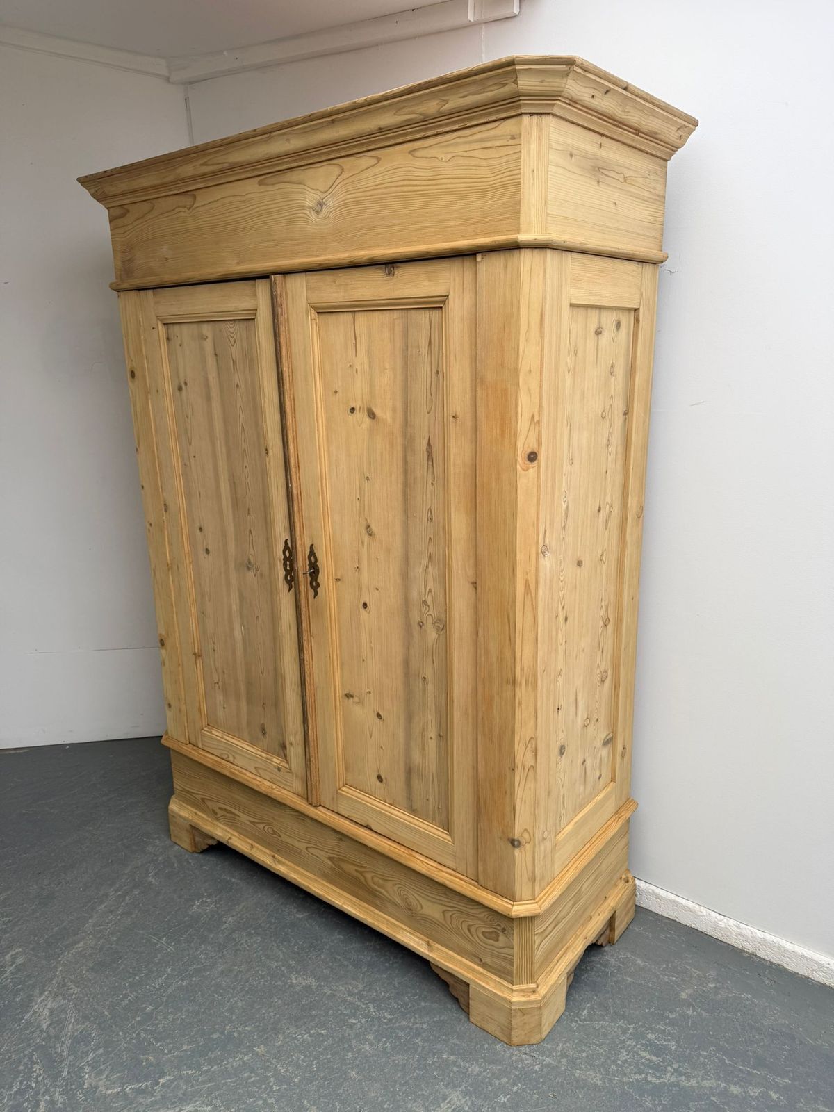 An Amazing Early Georgian Pine Massive Knockdown Wardrobe To Paint/Wax
