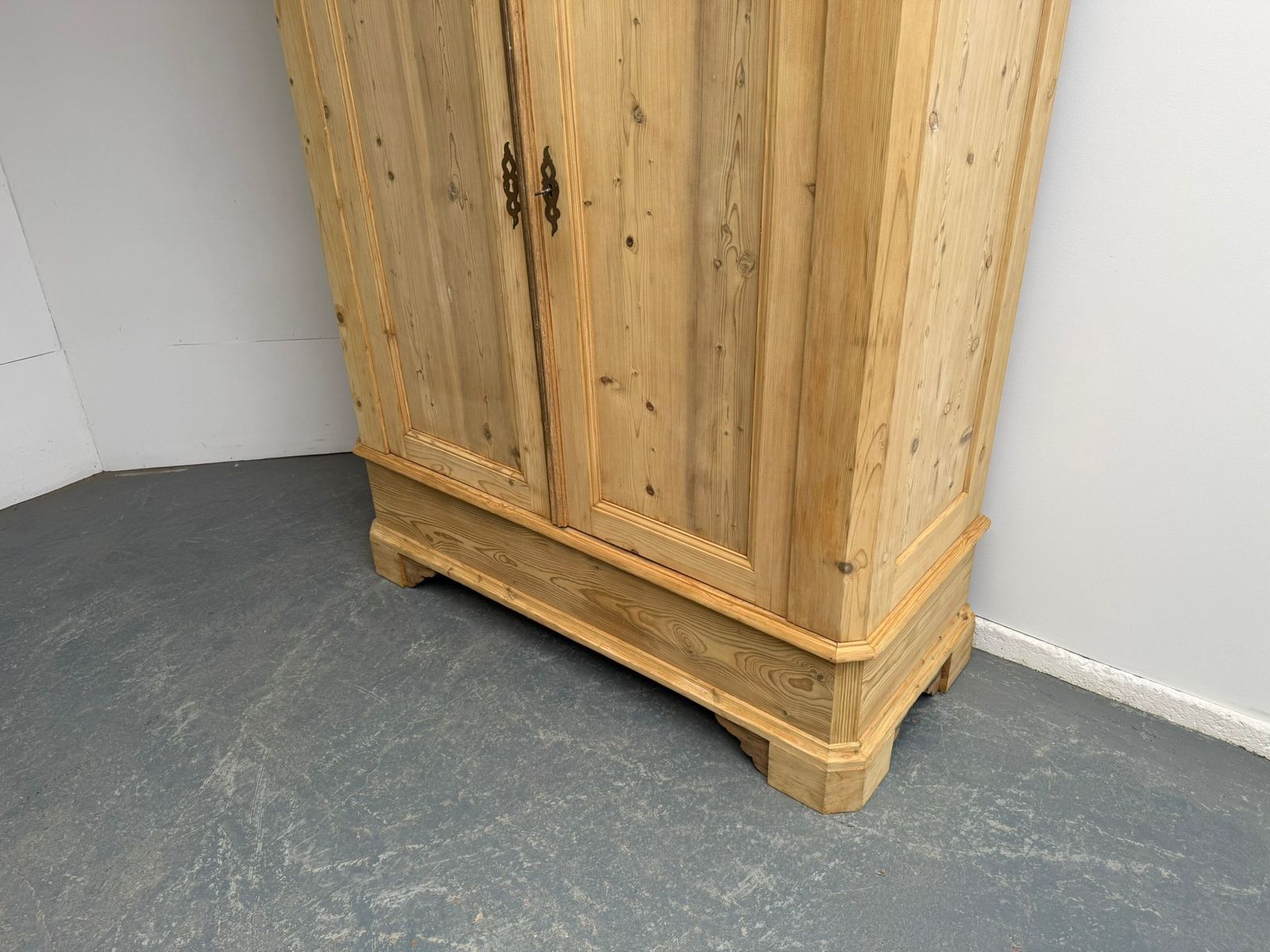 An Amazing Early Georgian Pine Massive Knockdown Wardrobe To Paint/Wax photo for sale