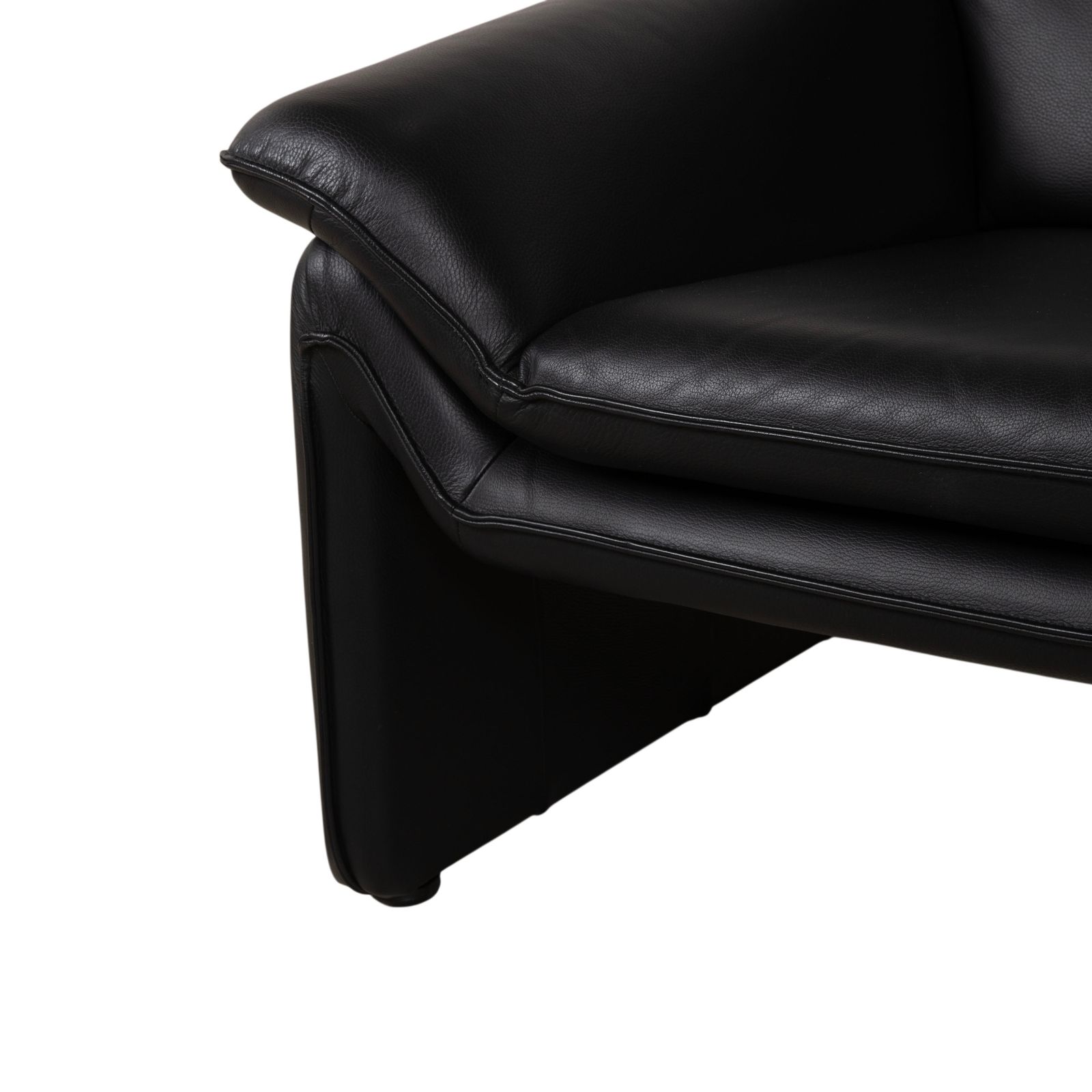 Fauteuil Lauuser Atlanta en cuir noir photo vinterior