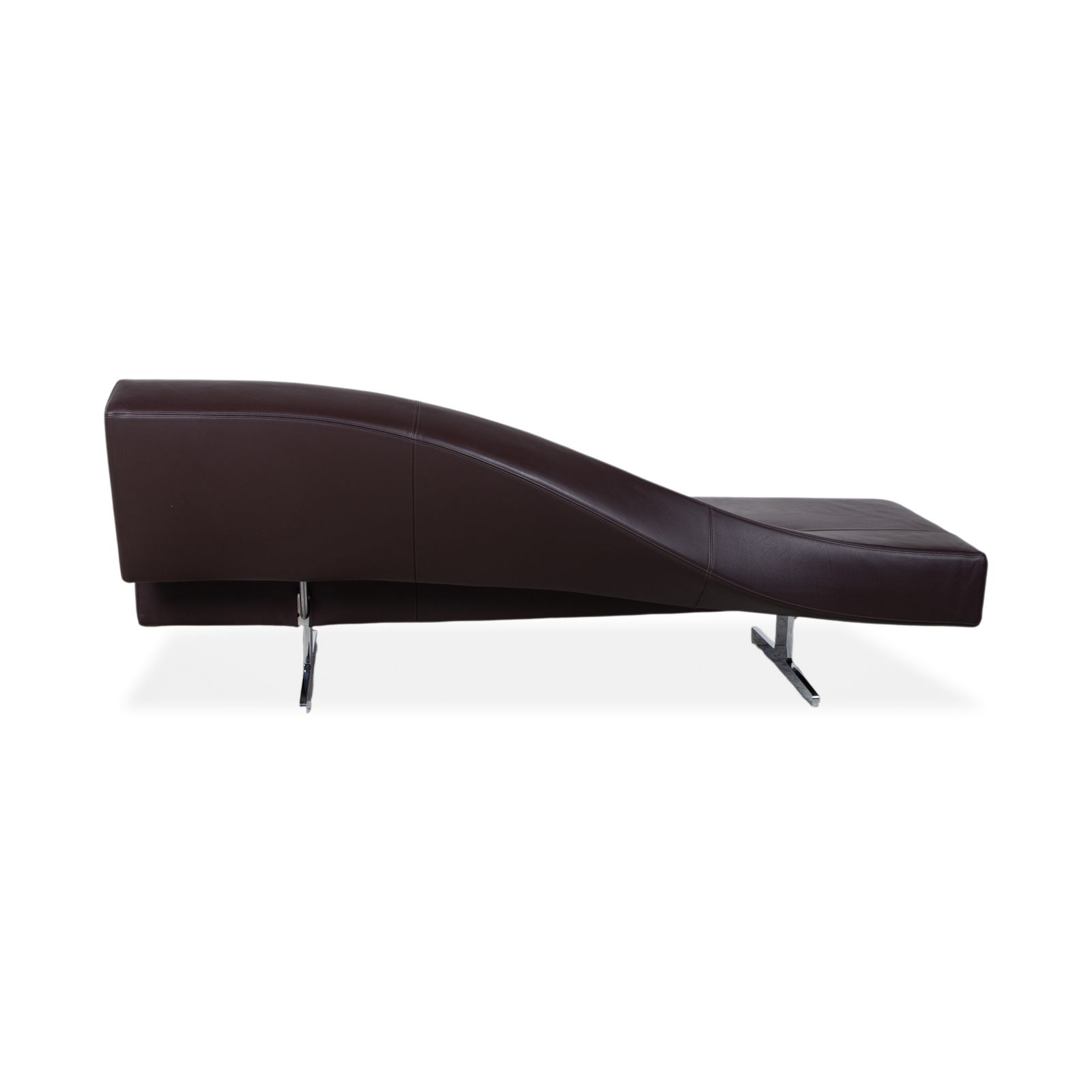 photo for sale Cassina 276 Aspen Three Seater Leather Sofa Brown By Jean Marie Massaud Backrest Right