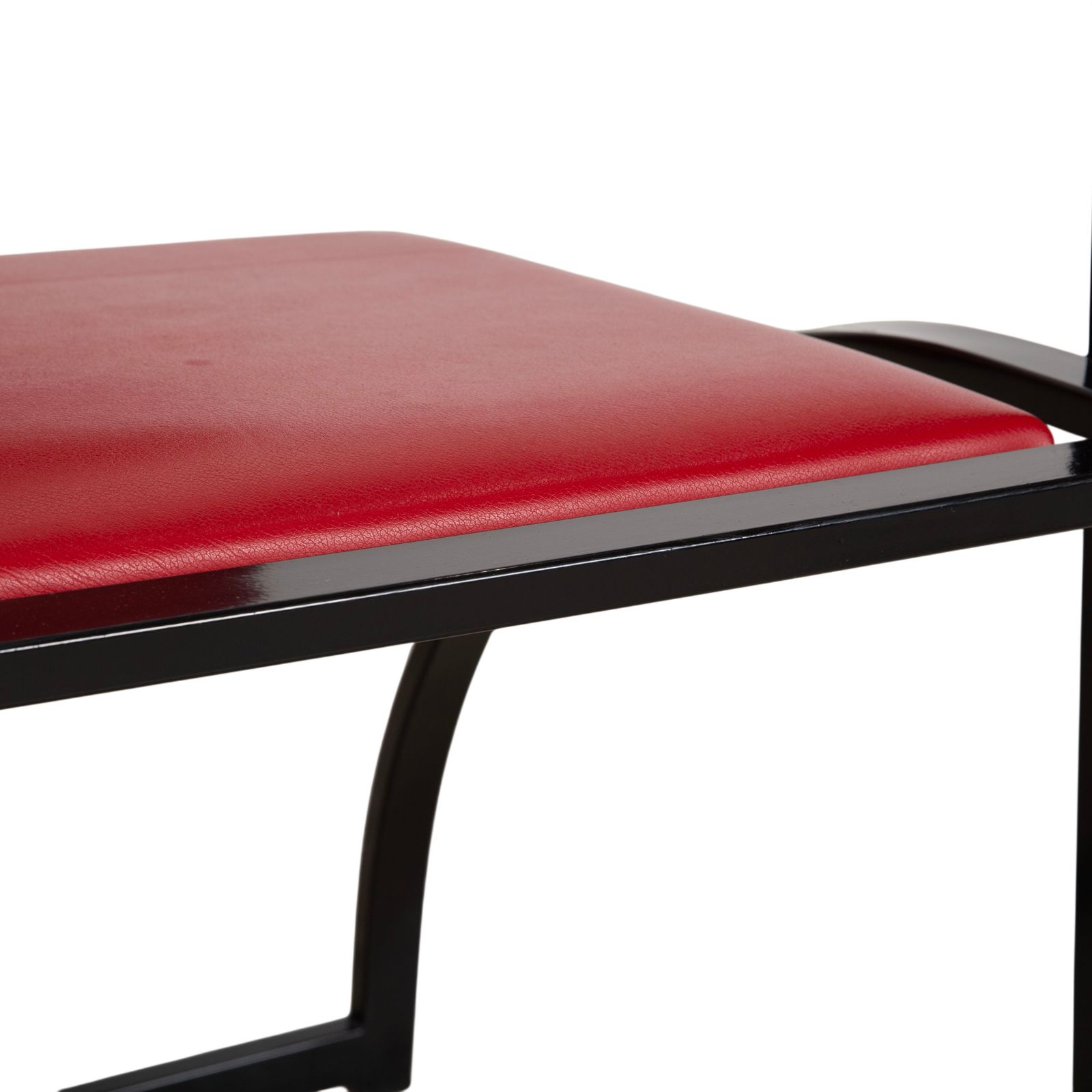 Fauteuil KFF Cosinus en cuir rouge photo Mobilier