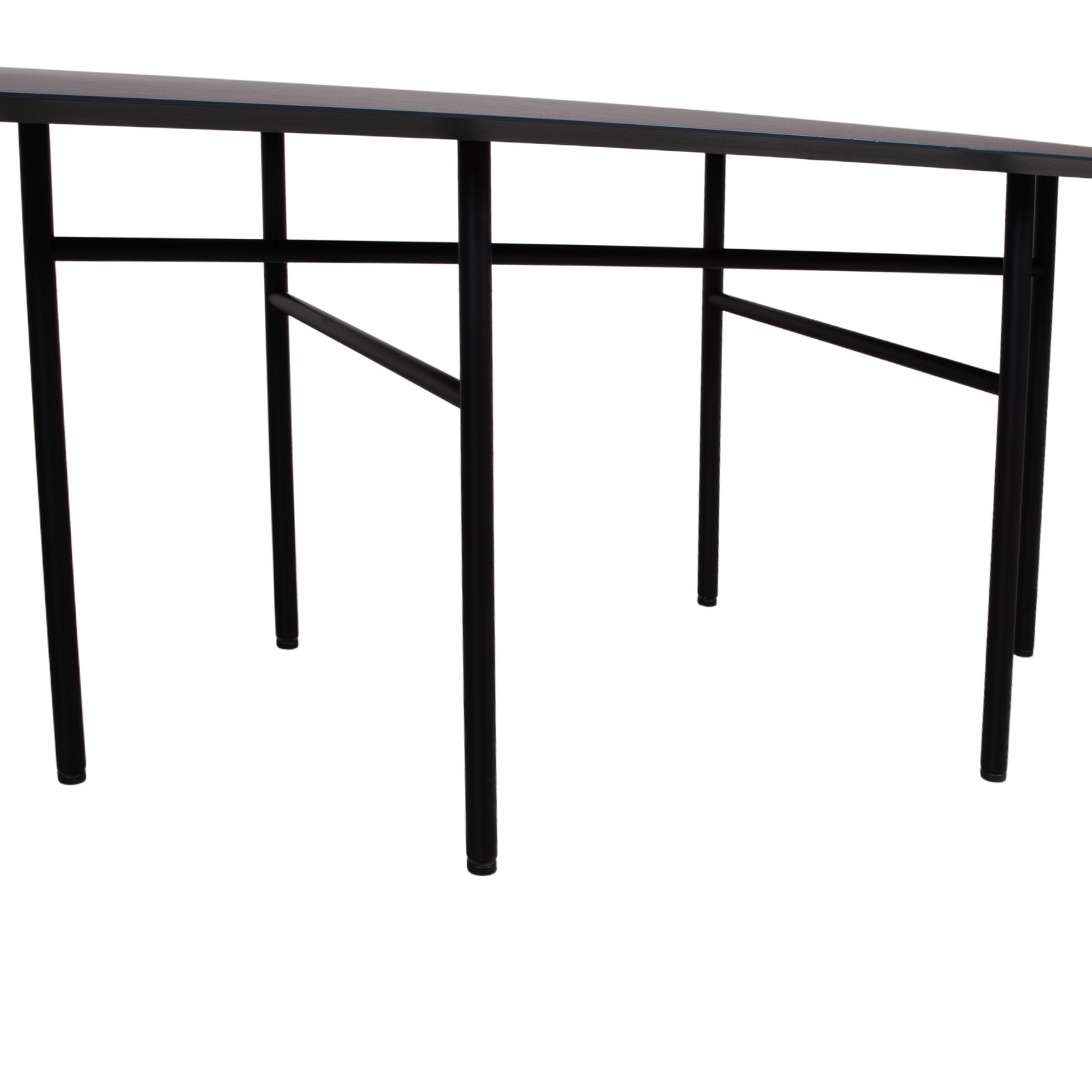 Table à manger Audo Snaregade en bois, noire, 200 x 90 cm photo for sale