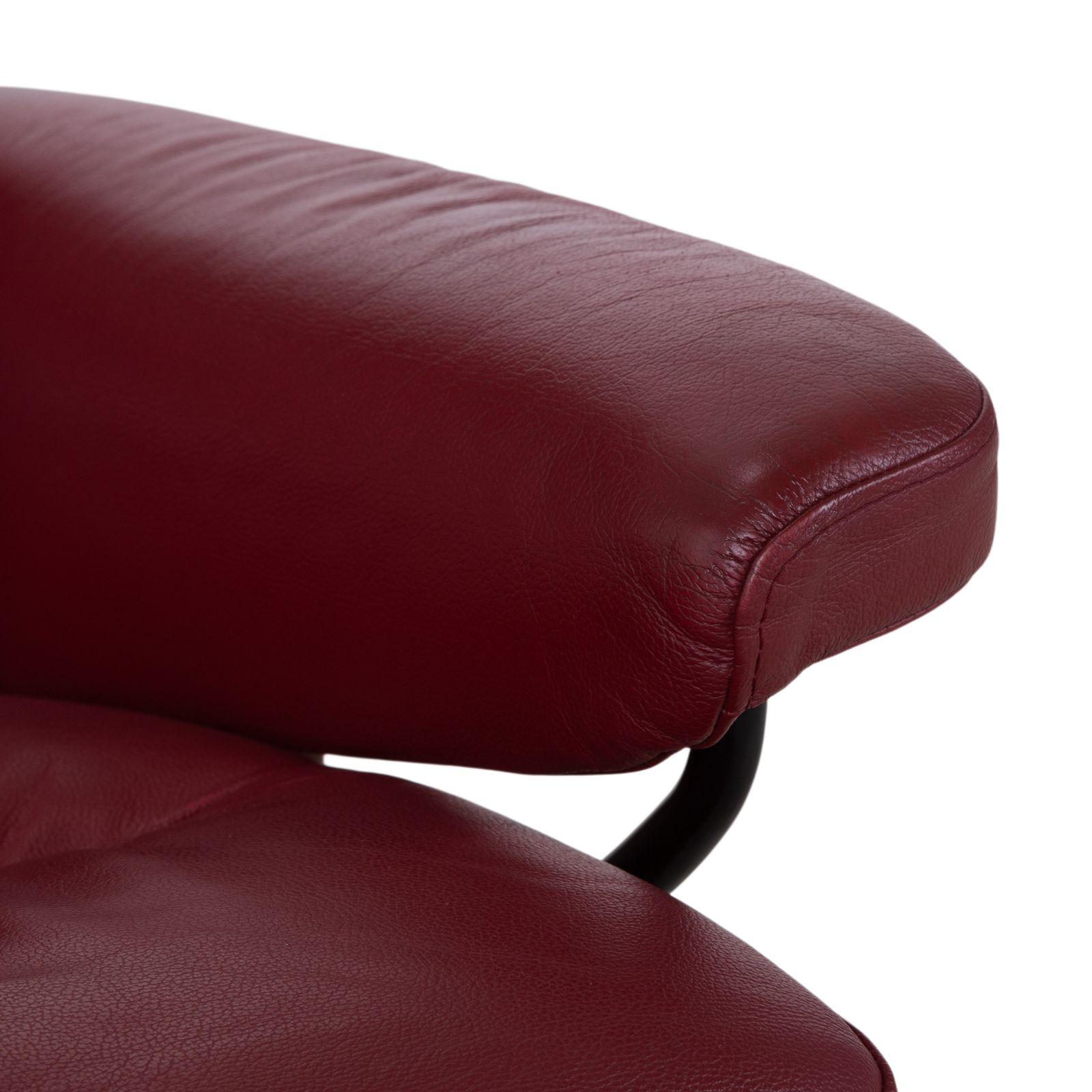 Fauteuil relax Stressless Atlantic en cuir véritable rouge avec repose-pieds, fonction inclinable photo 1005.0