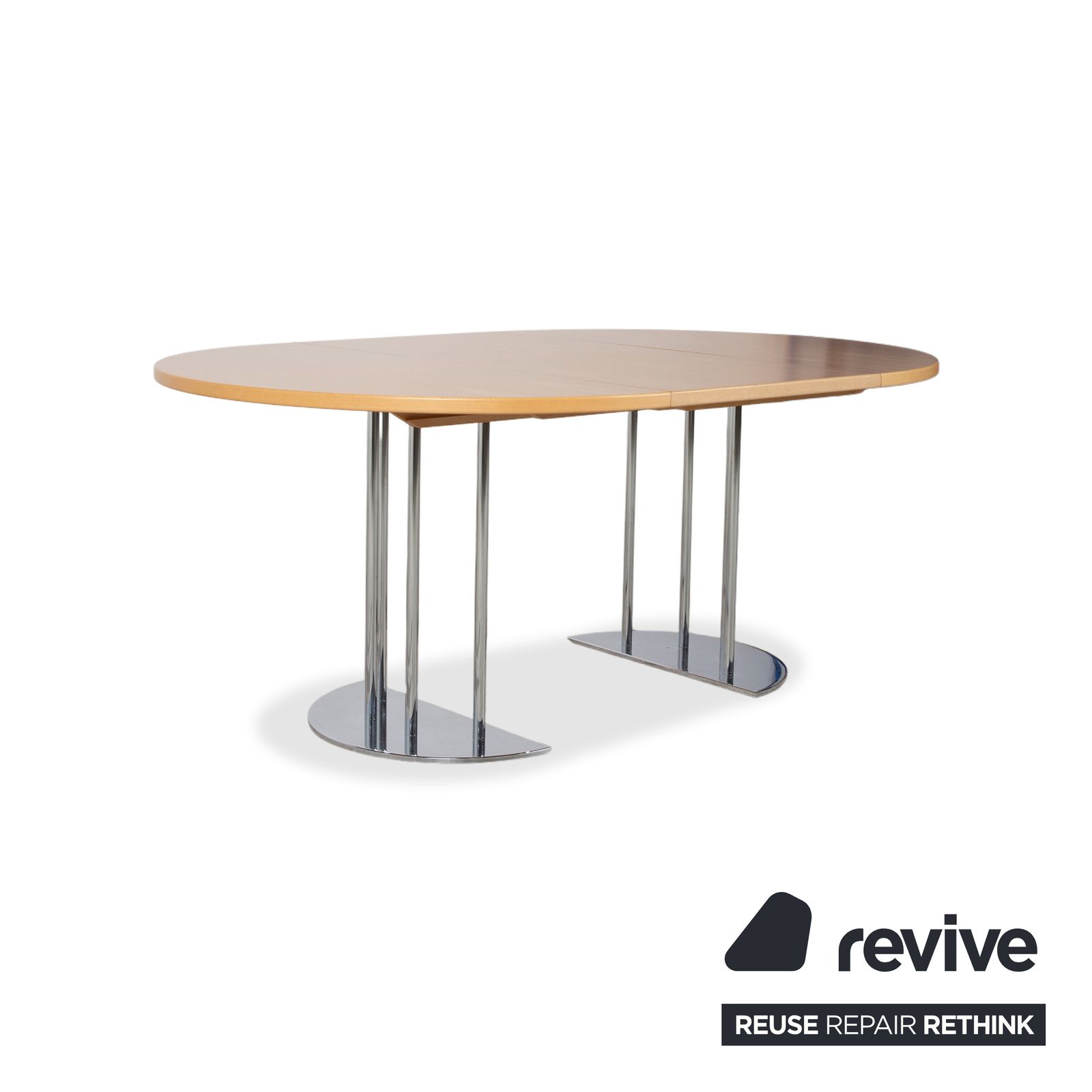 Thonet Wooden Dining Table, Brown, Extendable, 120–240 X 120 Cm photo Furniture
