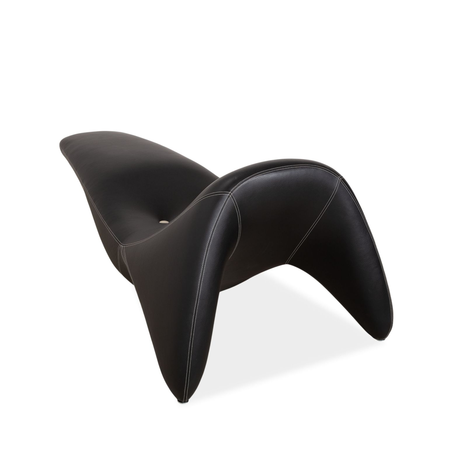 photo furniture Méridienne Kusch+Co Colani en Skai Sortega cuir vegan brun foncé