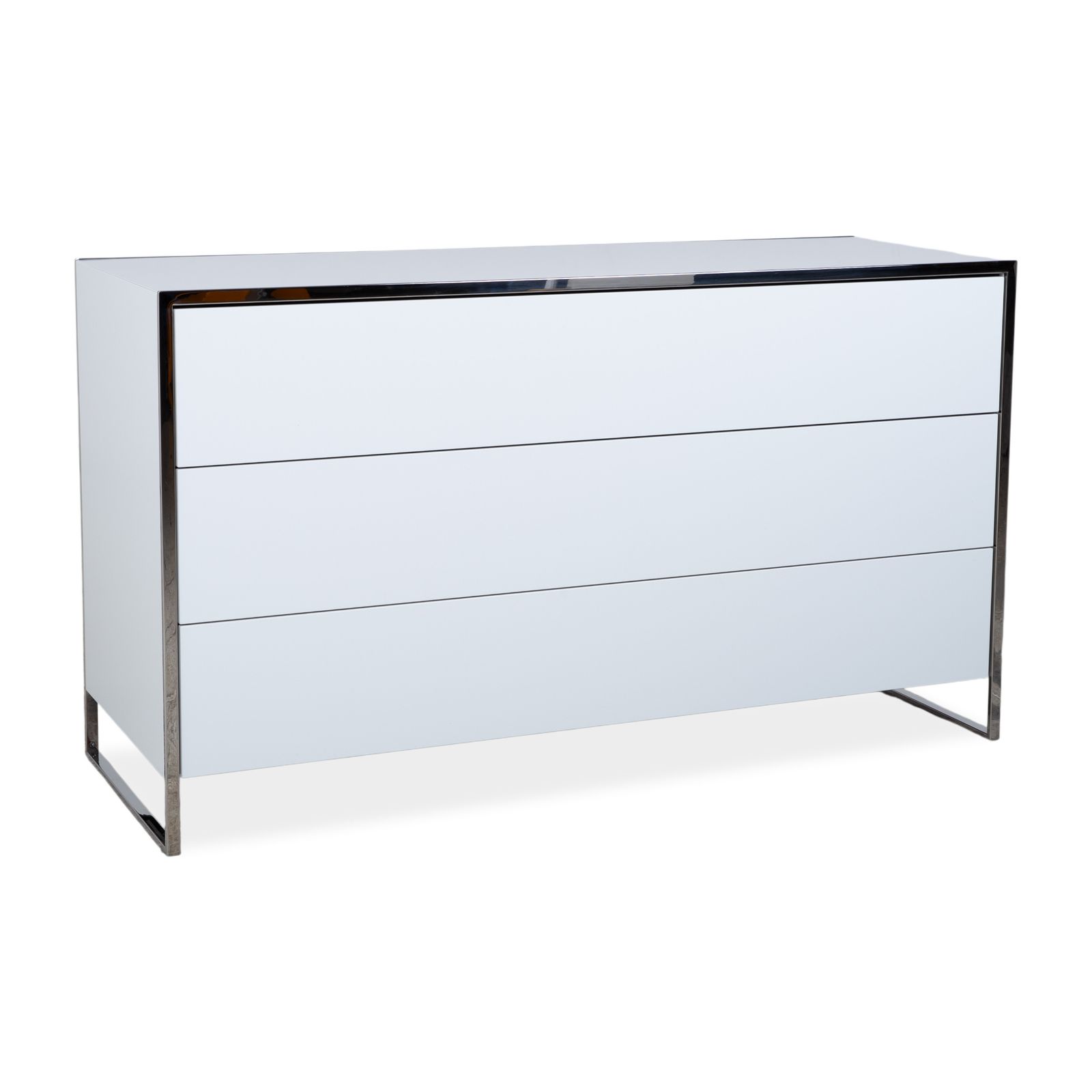 Mobilier Buffet Yomei Smart Night 309 blanc crème, structure en métal photo
