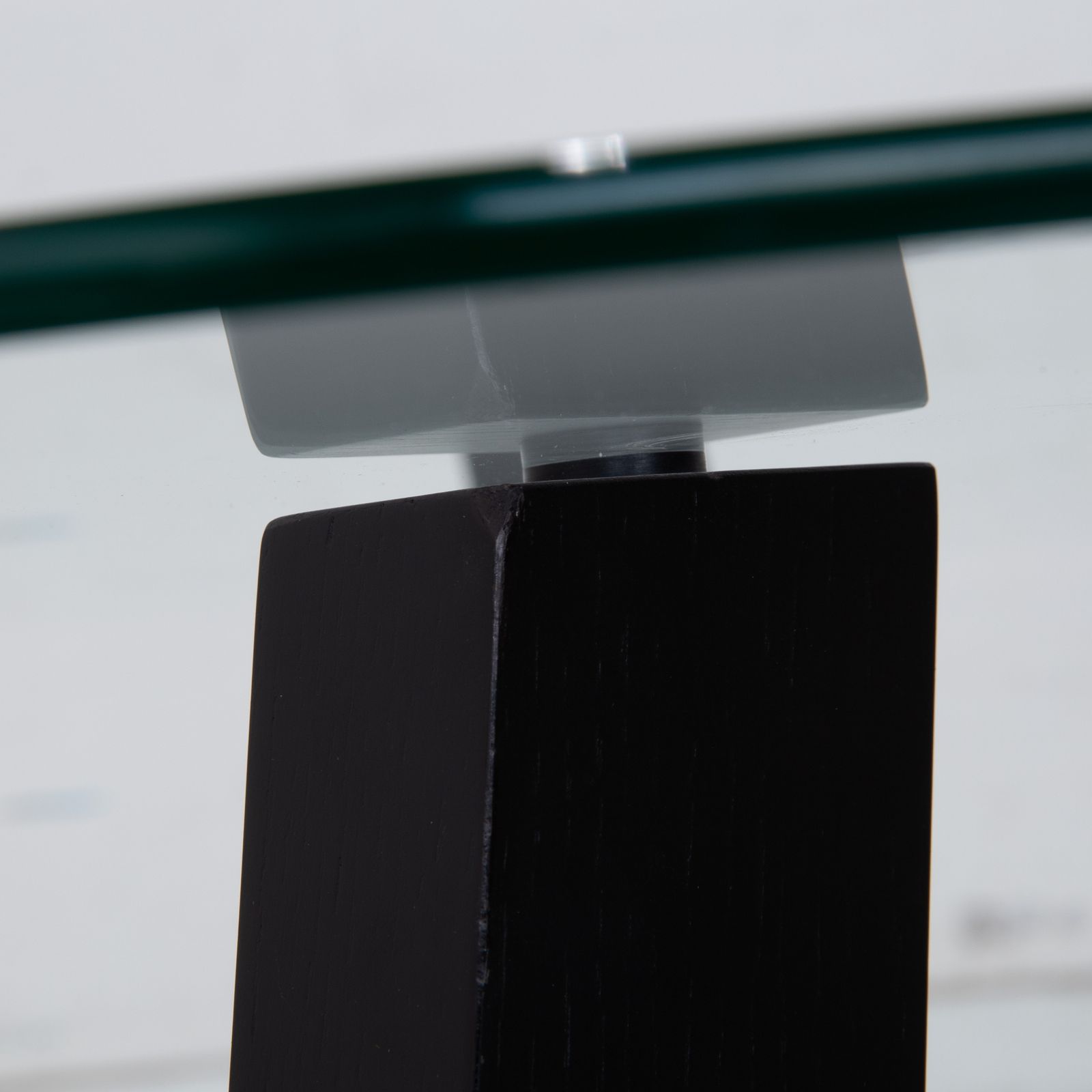 Table basse Boconcept Occa en verre transparent, cadre noir photo 446.0