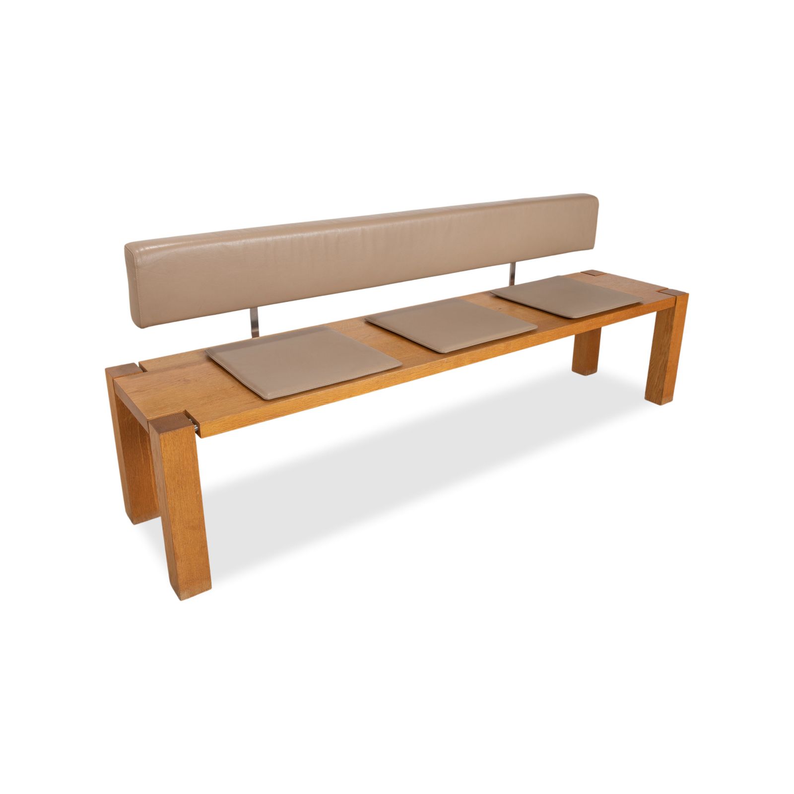 Janua Wooden Bench Brown Wood Dining Room photo for sale