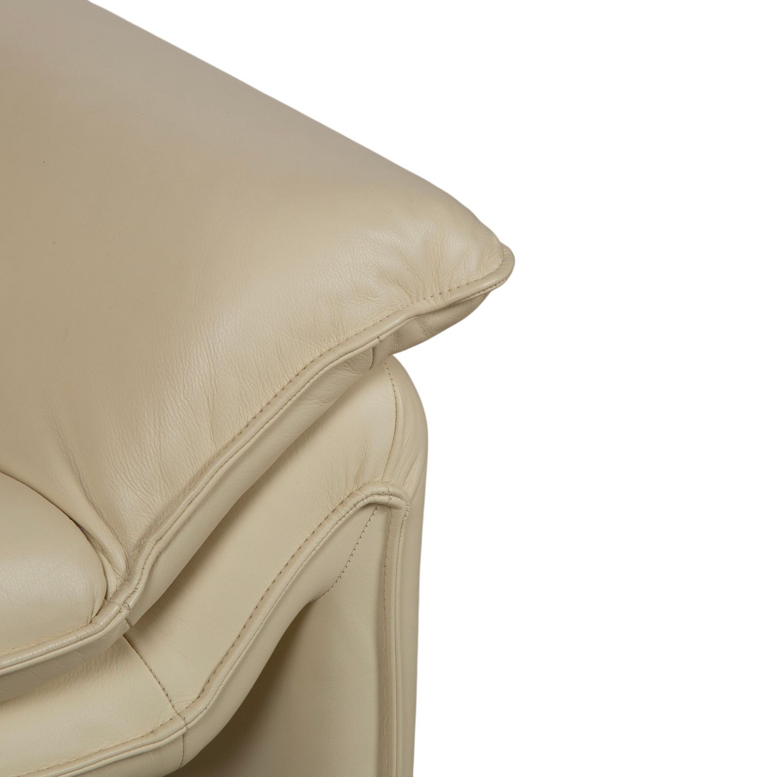 Lauuser Atlanta Leather Armchair Beige Cream photo for sale