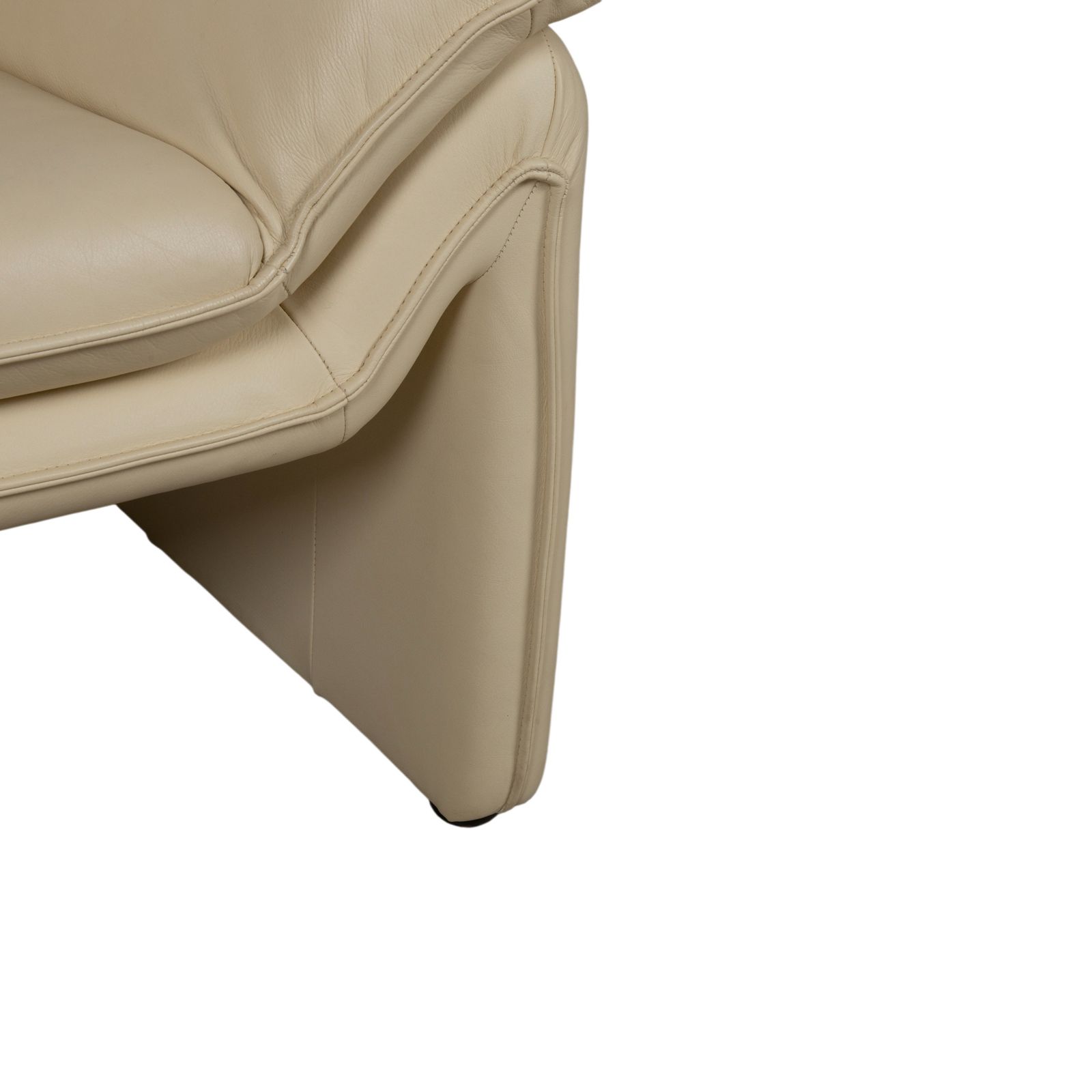 Lauuser Atlanta Leather Armchair Beige Cream photo Furniture