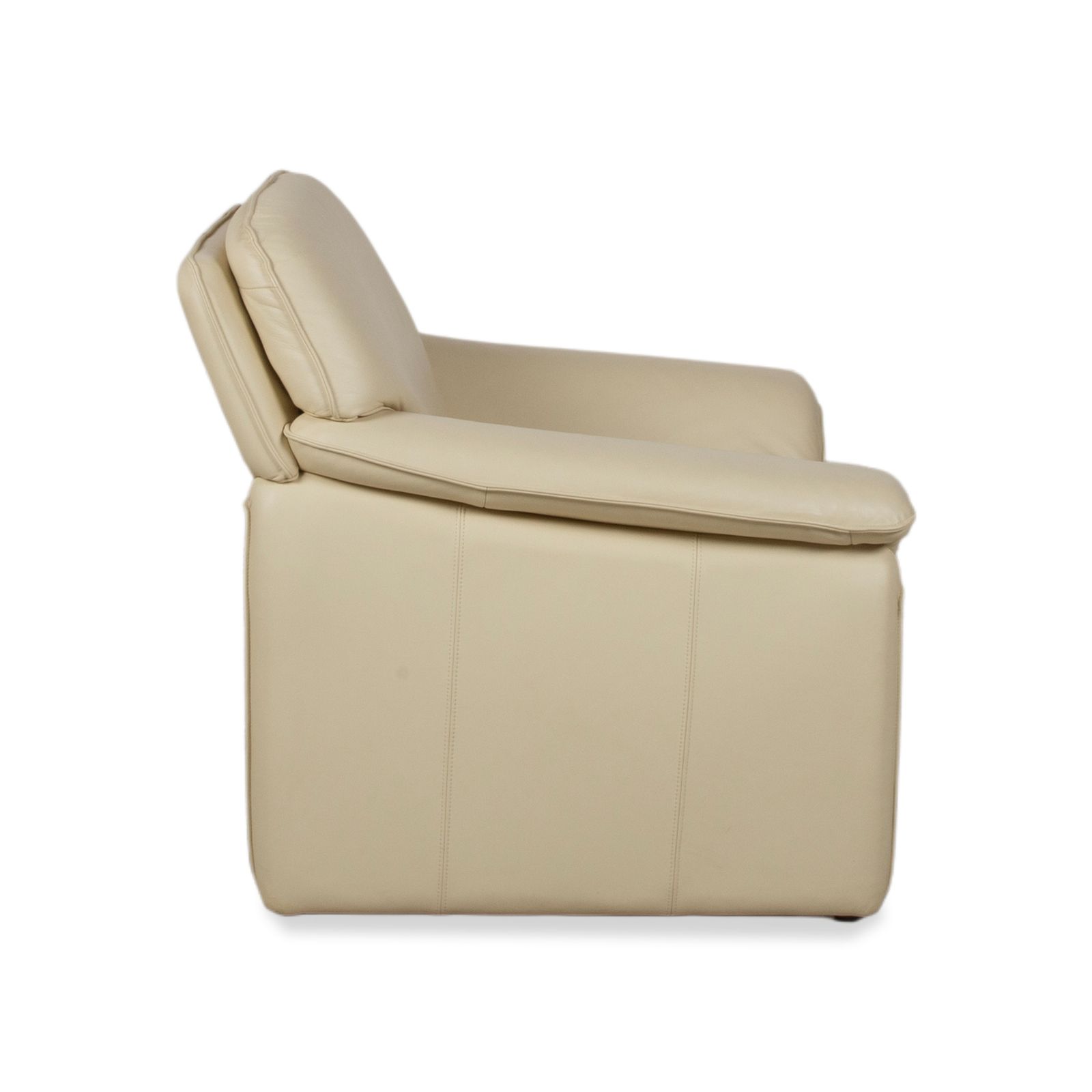 Furniture Lauuser Atlanta Leather Armchair Beige Cream photo