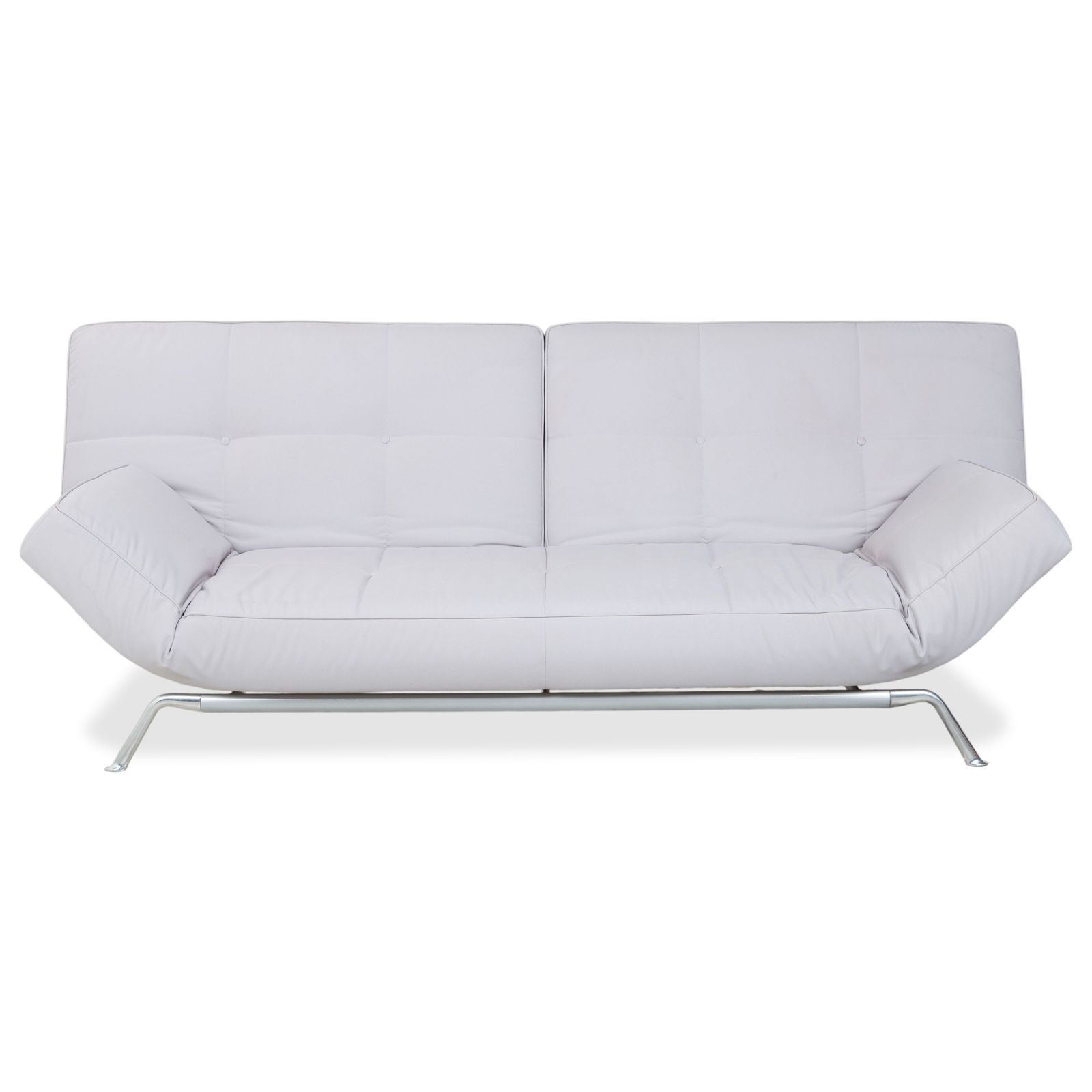 Canapé 3 places en tissu Ligne Roset Smala, gris clair, avec fonction couchage manuelle