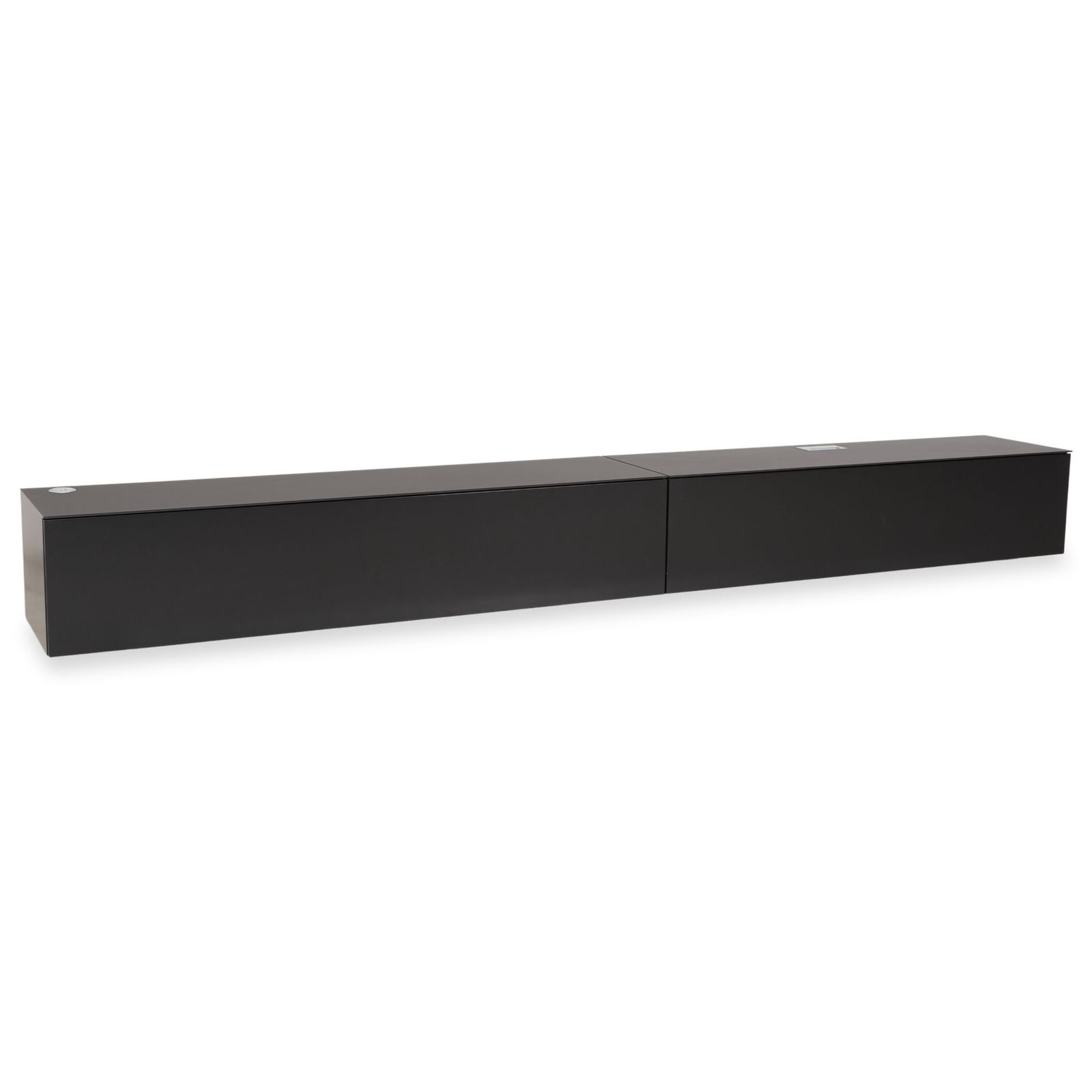 Contur 3900 Wooden Sideboard Black Anthracite Glass