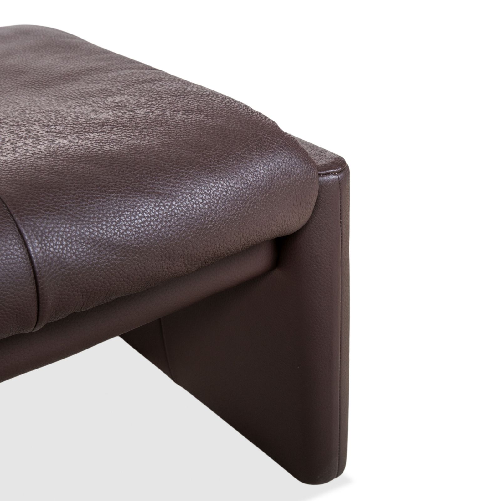 photo furniture Erpo Milano 2x Leather Two Seater, Armchair &Footstool Brown Coffee Manual Reclining Function