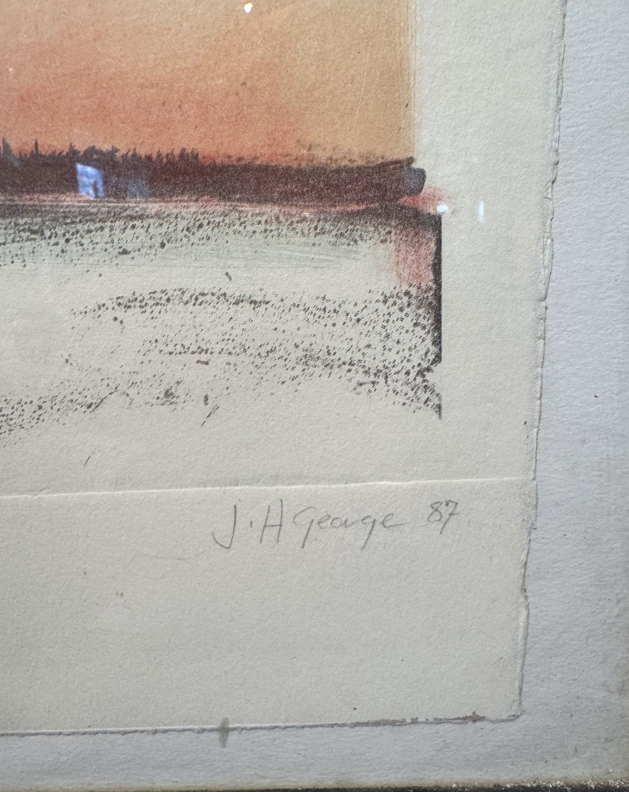 Limited Edition Lithograph 'Bedsheet & Catacombs' By Janie George 3/5 photo 160.0