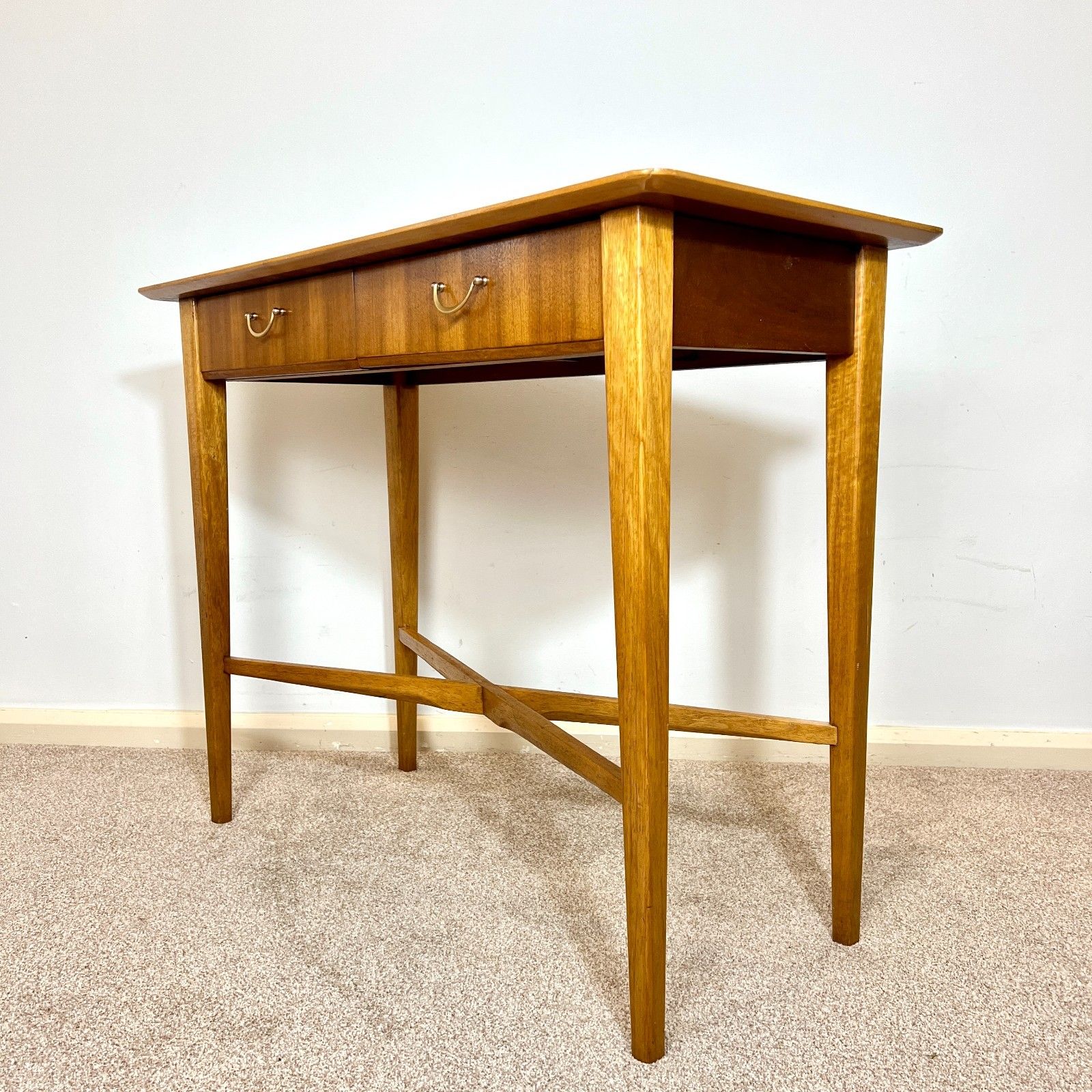 photo for sale Mid Century Teak Console Table, Desk By Wrighton Furniture 1960s