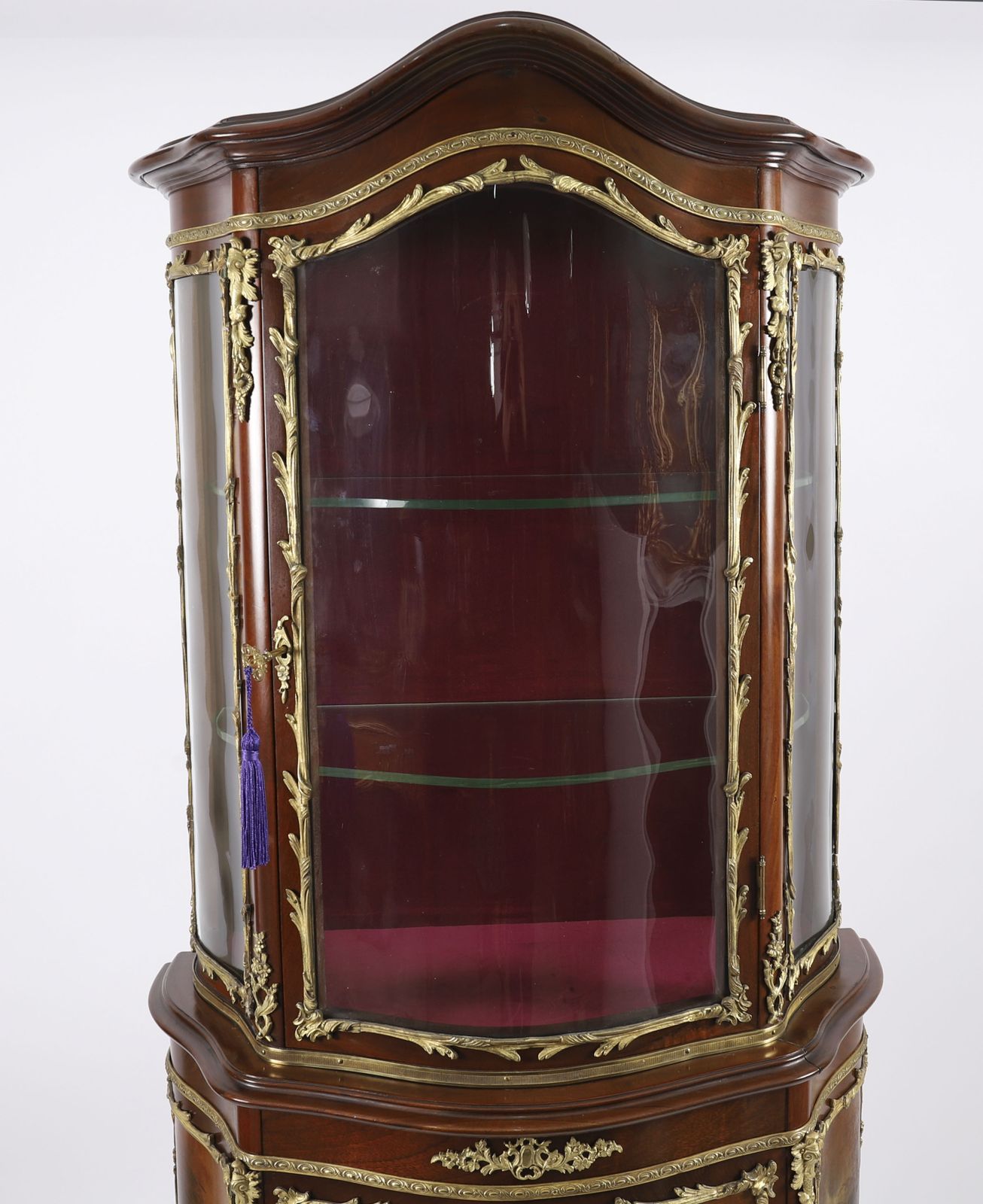 Antique French Vernis Martin Vitrine Display Cabinet C1880 19th C photo for sale